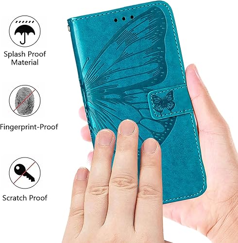 Miniatura 7 de Funda para Sony Xperia 1 IV, piel sintética magnética con ranura para tarjeta y soporte, a prueba de golpes, con carcasa interior de TPU para Sony