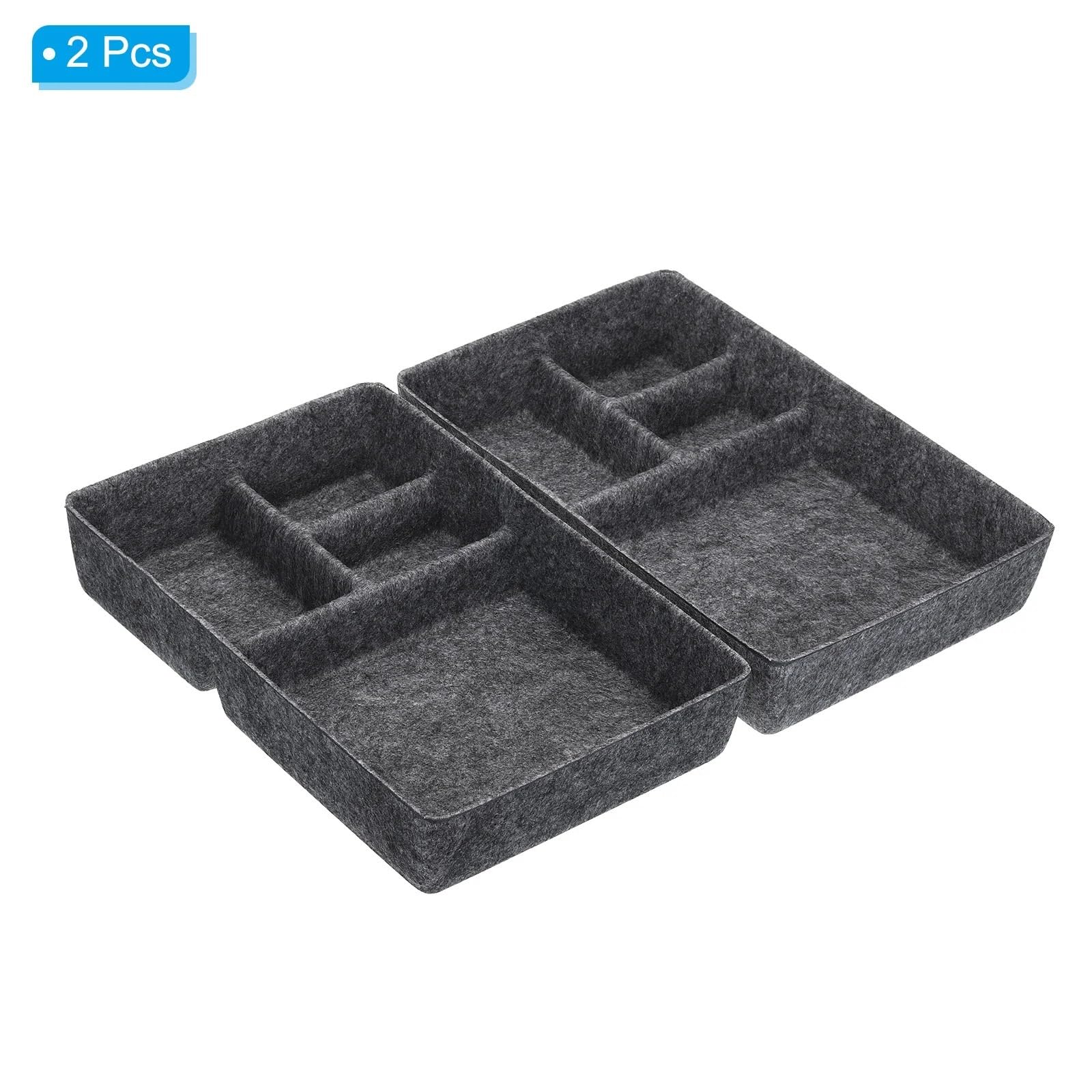 Confezione da 2 feltrini con 4 cartoncini da scrivania per trucco forniture per ufficio e Soc perfetti per comò e De (azzurro)