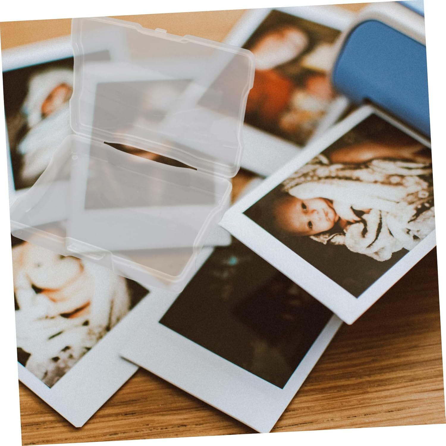 1pc Transparent Photo Storage Organizer Multifunctional Photo Case for Secure Storage of Pictures Family Postcards and More and Easy to Clean