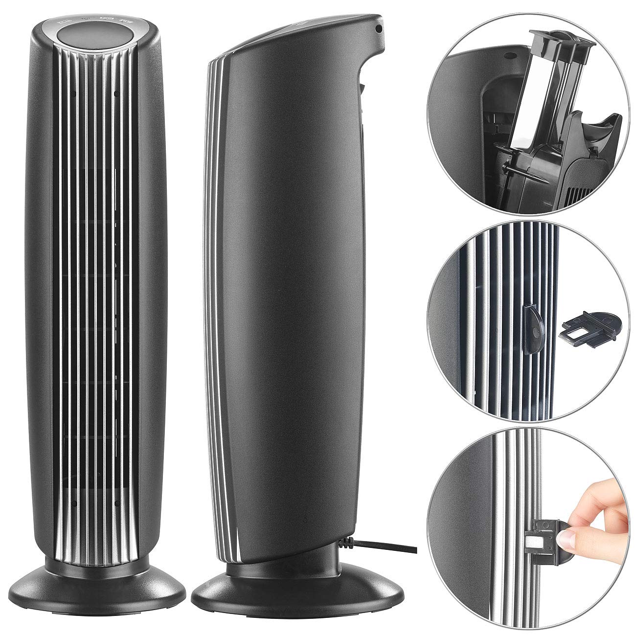 Purificateur dair UV 13 W avec ioniseur, filtre, ventilateur et diffuseur de parfum LR-450.uv [Sichler Haushaltsgeräte]