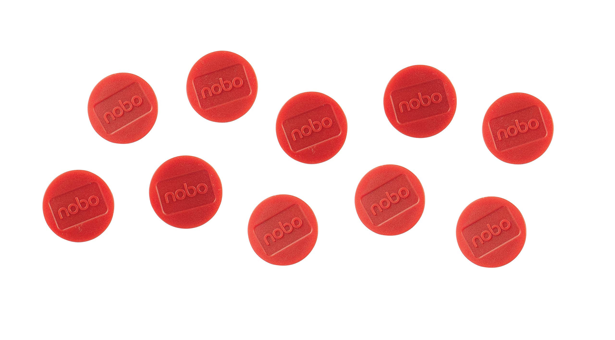 Nobo Magnetic Whiteboard Magnets, 38 mm, Pack of 10, 1915307, Coloured