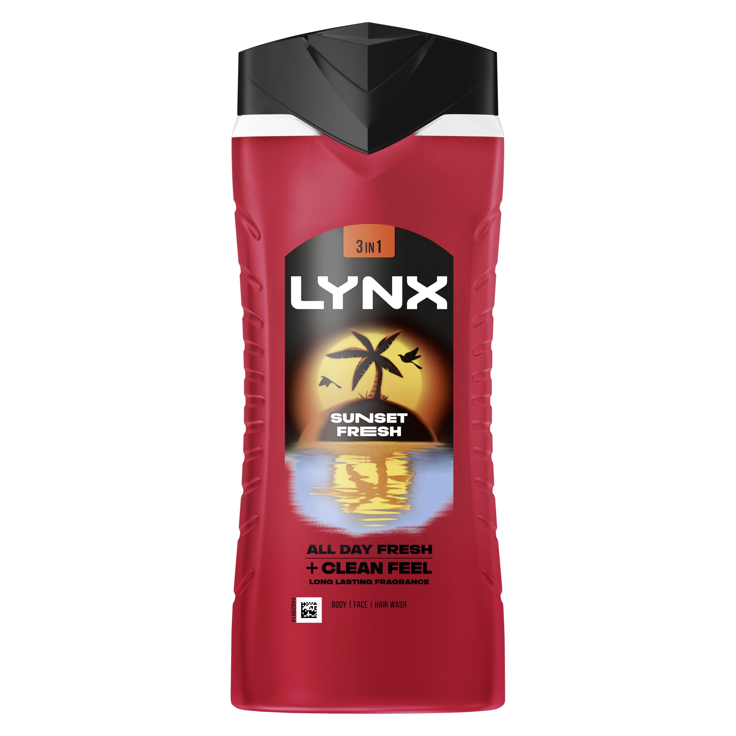 Lynx Sunset Fresh 3-in-1 Body Wash Men's Hair, Face and Body Cleanser with a mango & mandarin scent for all-day freshness 6x 500 ml - Image 2