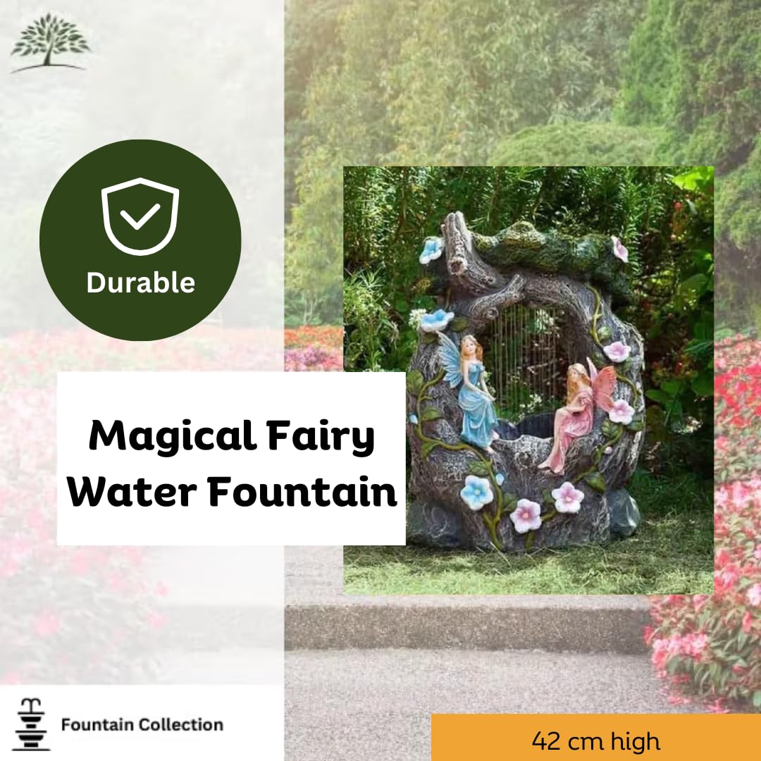 Garden Mile fontana solare fontana magica fontana vaso acqua caratteristica giardino solare statua ornamento cascata decorativo esterno patio cascata