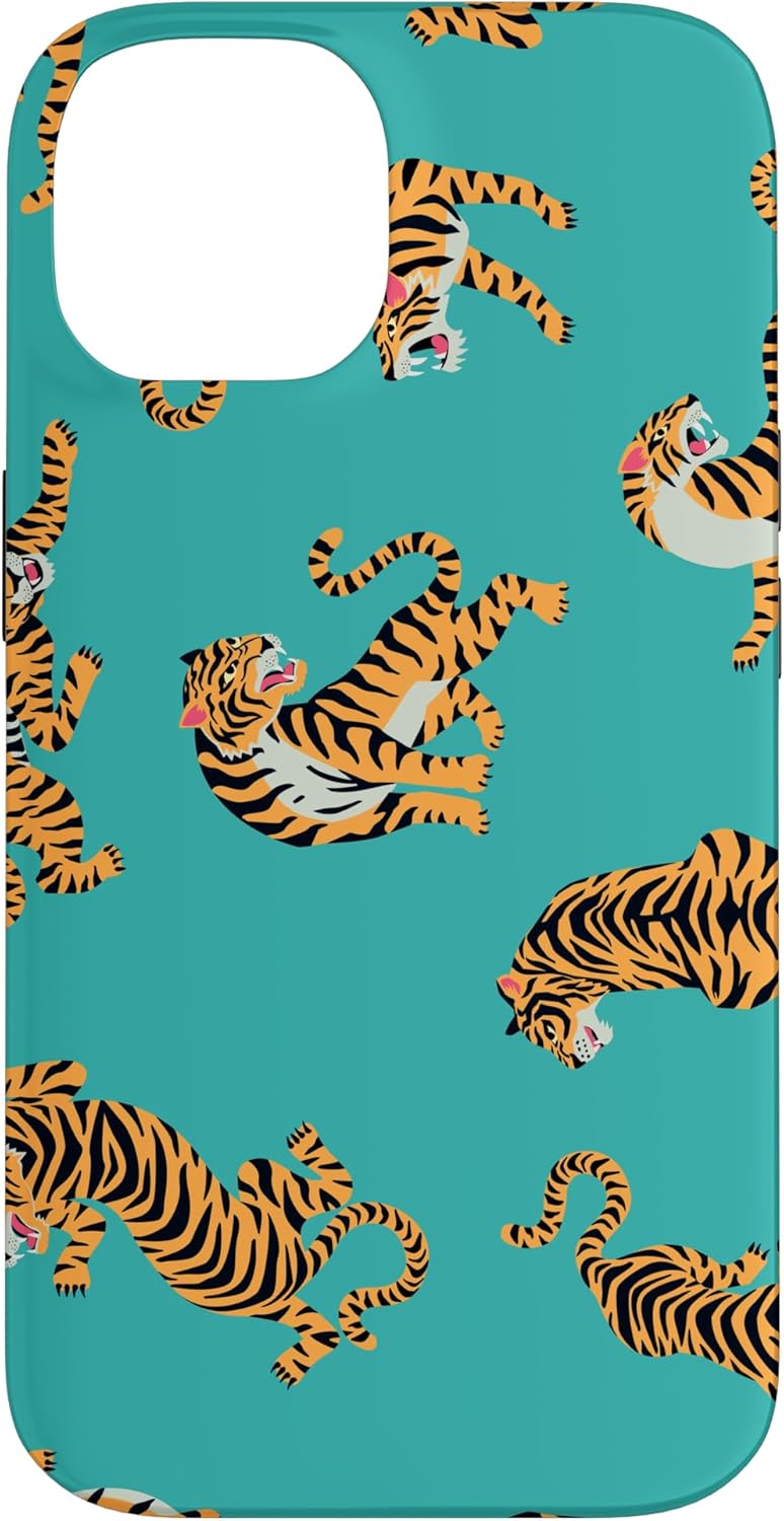 Tiger Stripes Turquoise Asian Safari Animal Inspirational Case for iPhone SE (2020) / 7 / 8