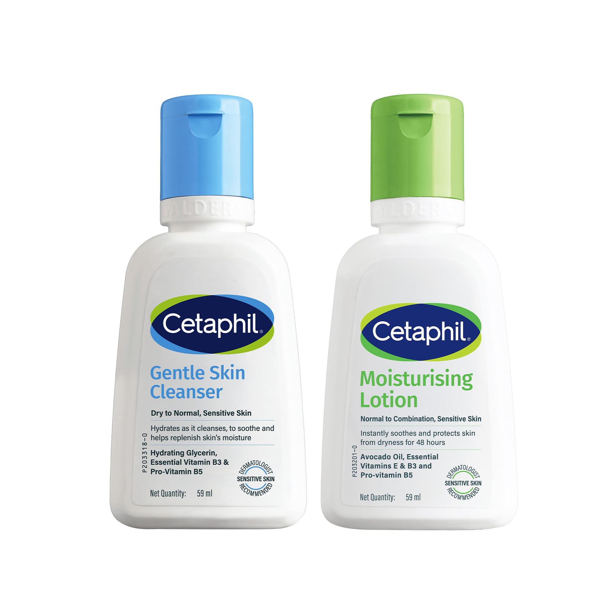 Cetaphil Travel Pack - Gengle Skin Essentials - Gentle Skin Facewash Cleanser 60ml and Moisturizing Lotion 60ml - Cleanser + Moisturizer Travel Essentials-picture-28