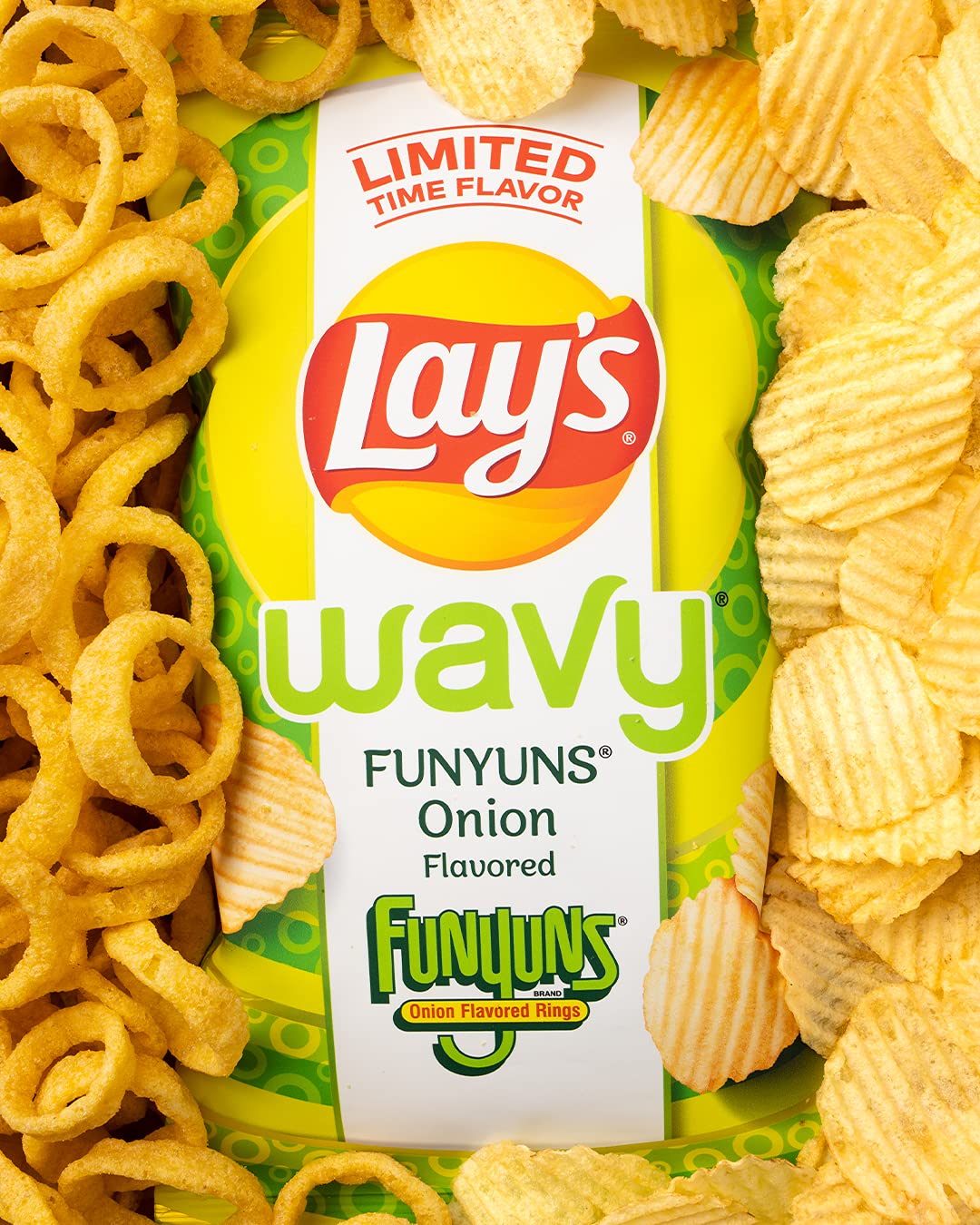 Lay's Wavy Funyuns Onion Flavored Potato Chips Ranch, 7.5 Oz