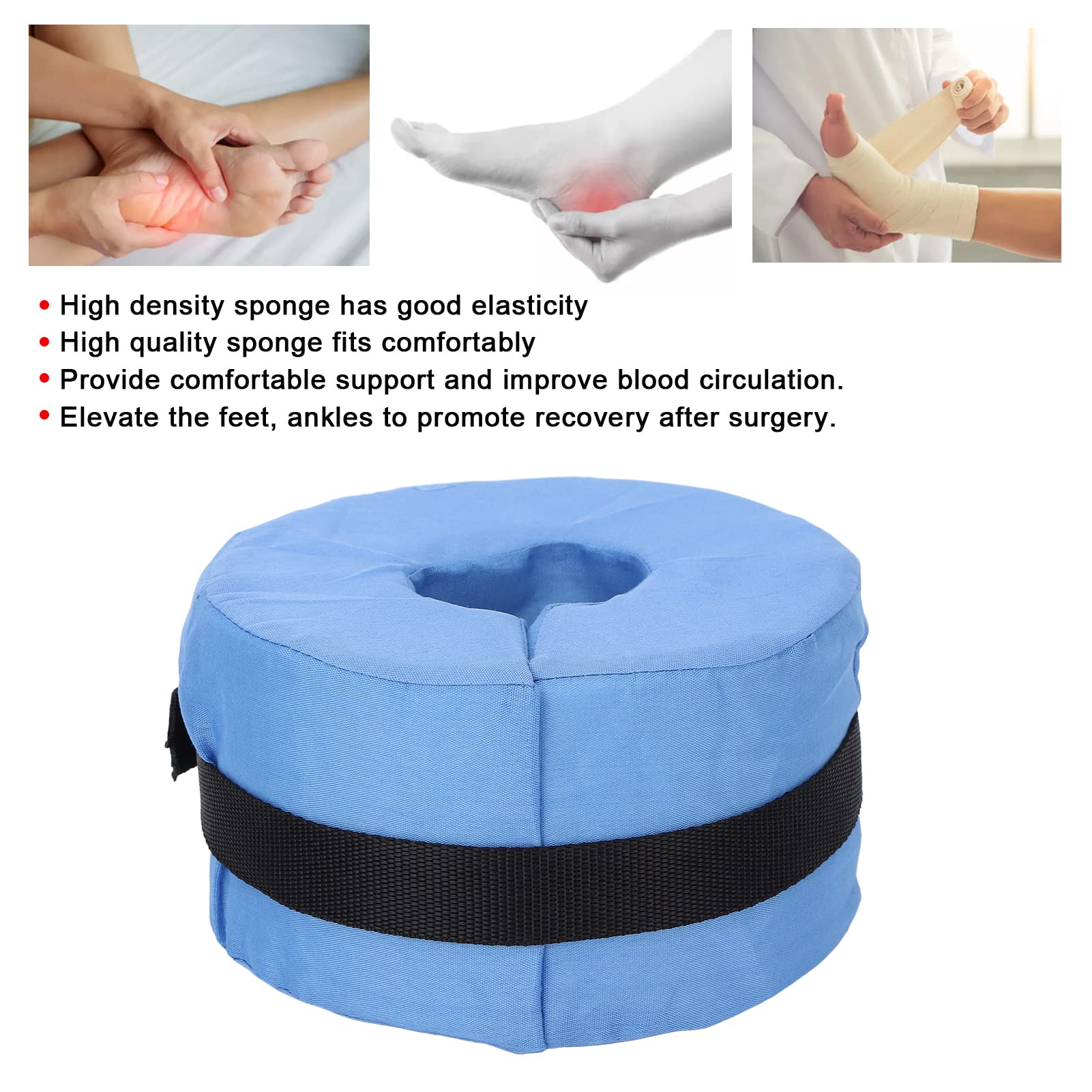Wnesy Heel Rasing Protector, Stress Relief Washable Heel Cushion Protector Cushion for Post-Surgery Recovery - Image 2