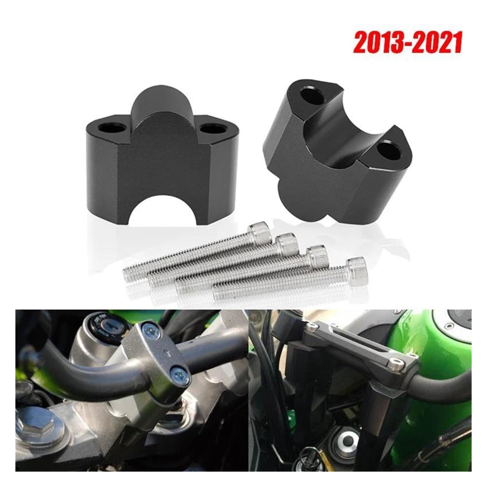 Alzas Manillar Abrazaderas Barra Para Manillar Motocicleta 7/8" Y 30 Mm Para Para 650 KLE650 2013-2021