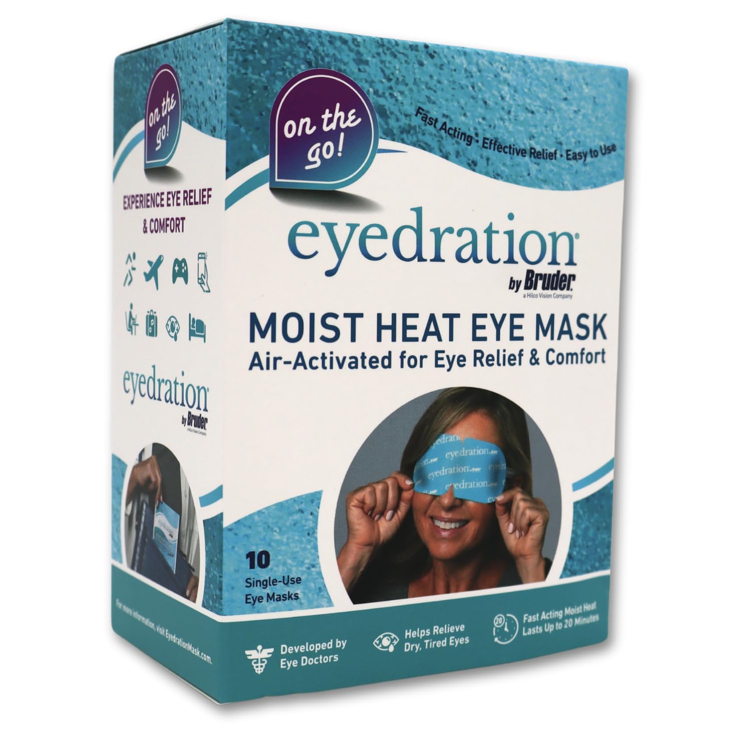 Air-Activated Eye Steam Mask l Dry Eye Relief l Disposable Heated Eye Mask l Gentle Soothing and Hydrating