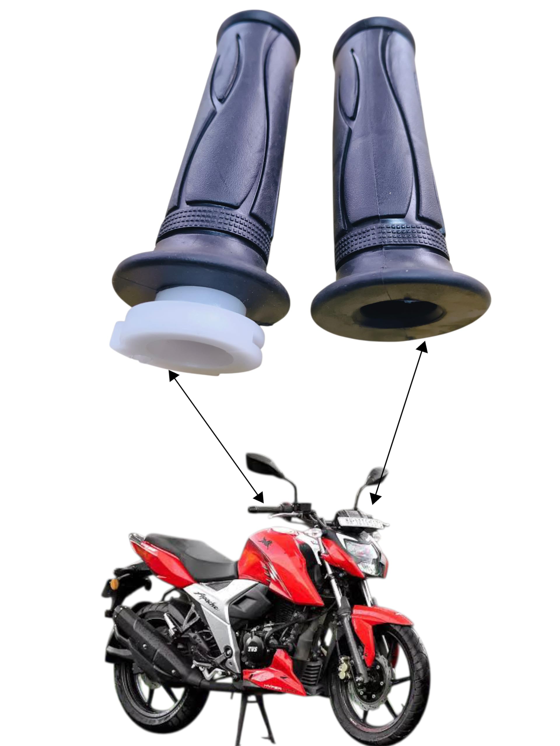 Apache 160+200 4v Handle greep bs 6+bs4 : Amazon.in: Car & Motorbike