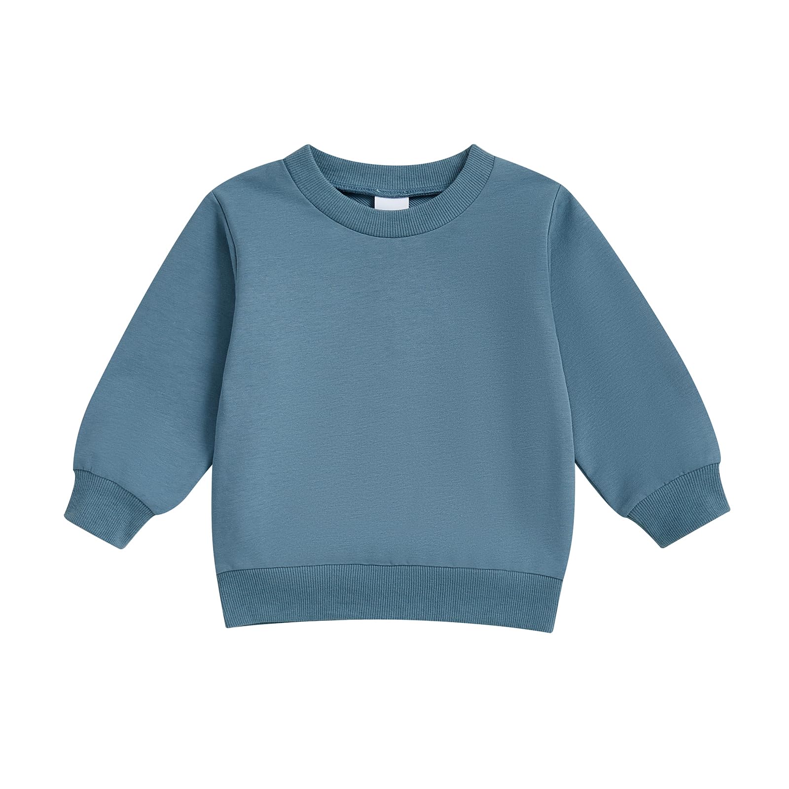 Hekkomird Baby Boy Girl Cute Letter Print Crew Neck Long Sleeve Sweatshirt Top Toddler Fall Winter Outfits