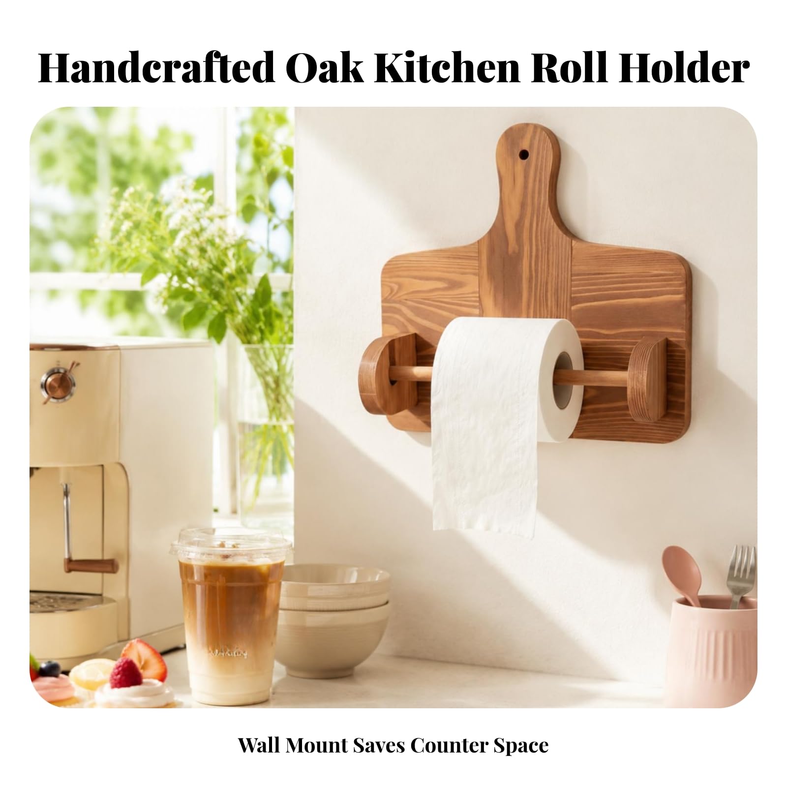 Rustikal Küchenrollenhalter aus