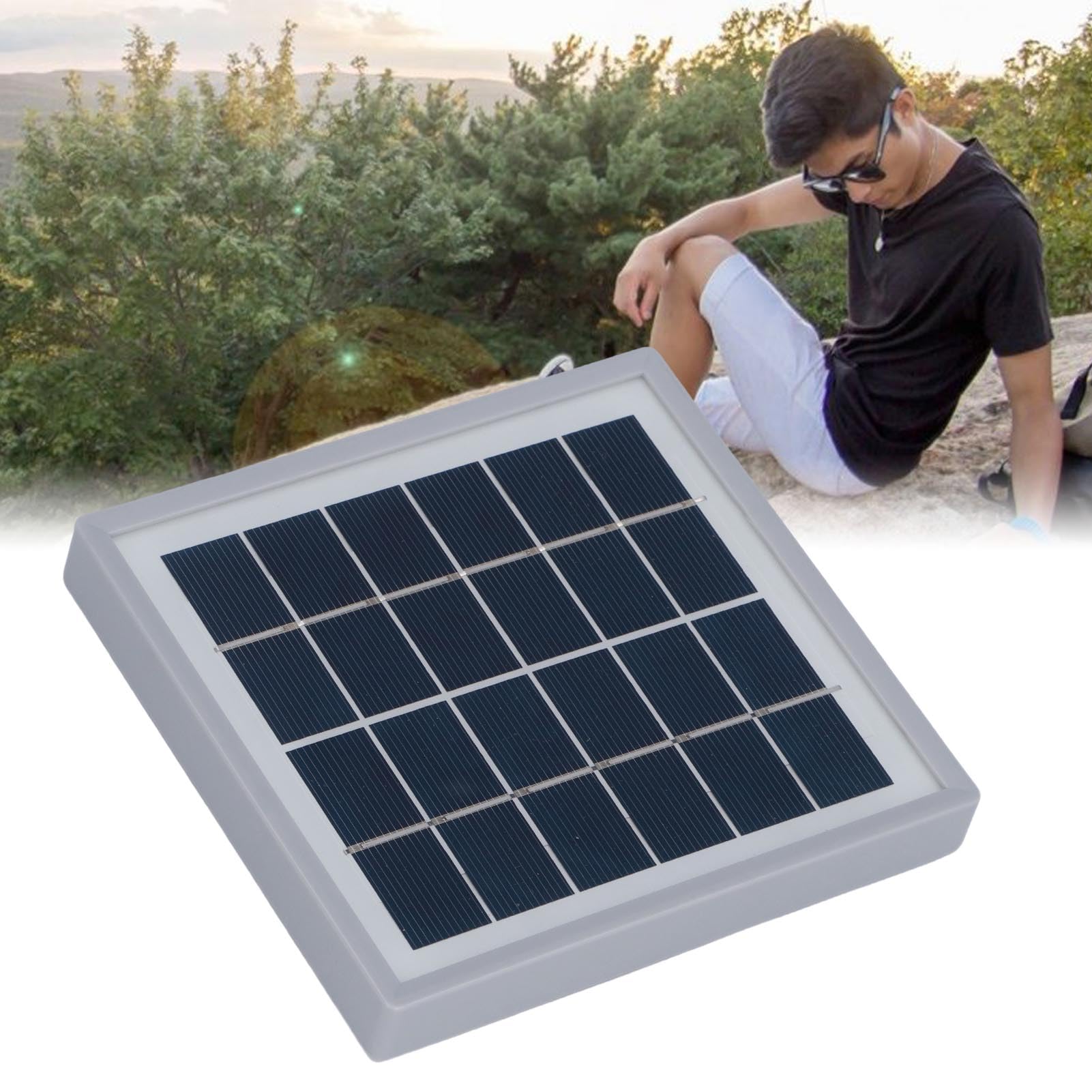 Chargeur Solaire Portable, Chargeur Solaire USB Monocristallin