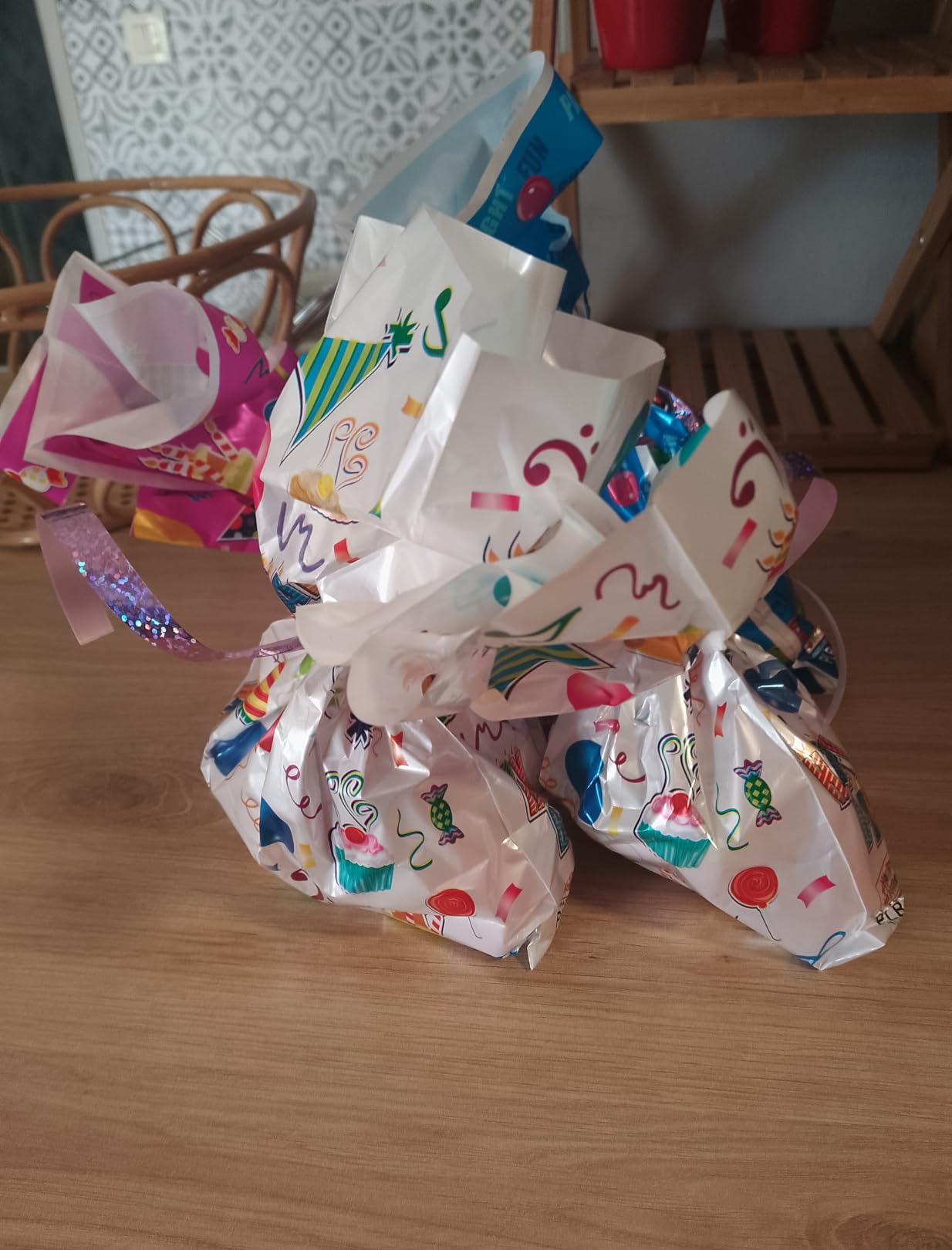 12 Sacs Cadeaux Enfant Réutilisables - Pour Anniversaire, Fête, Bonbons - Papier Kraft Écologique