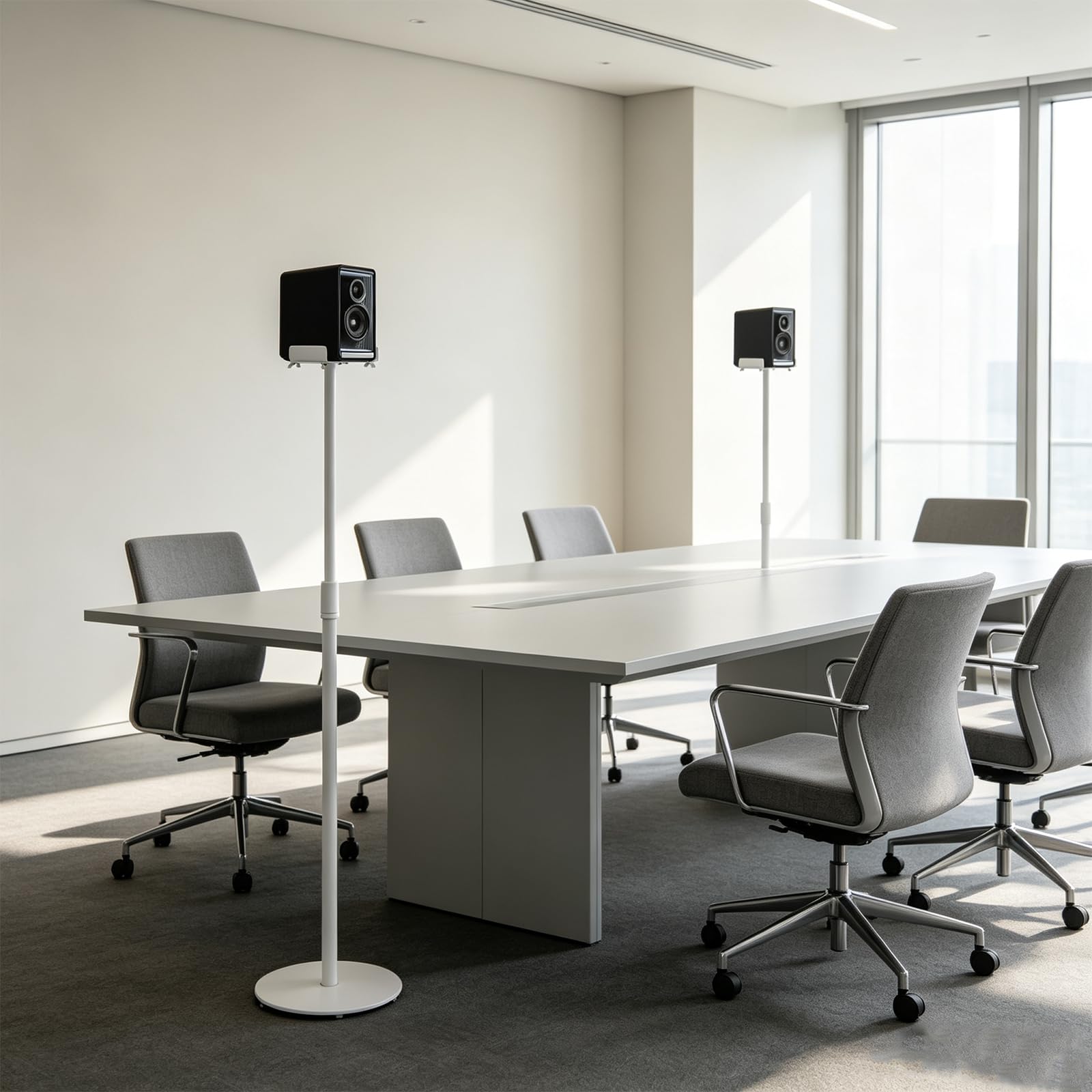 Soporte de altavoz con base regulable y estable para
