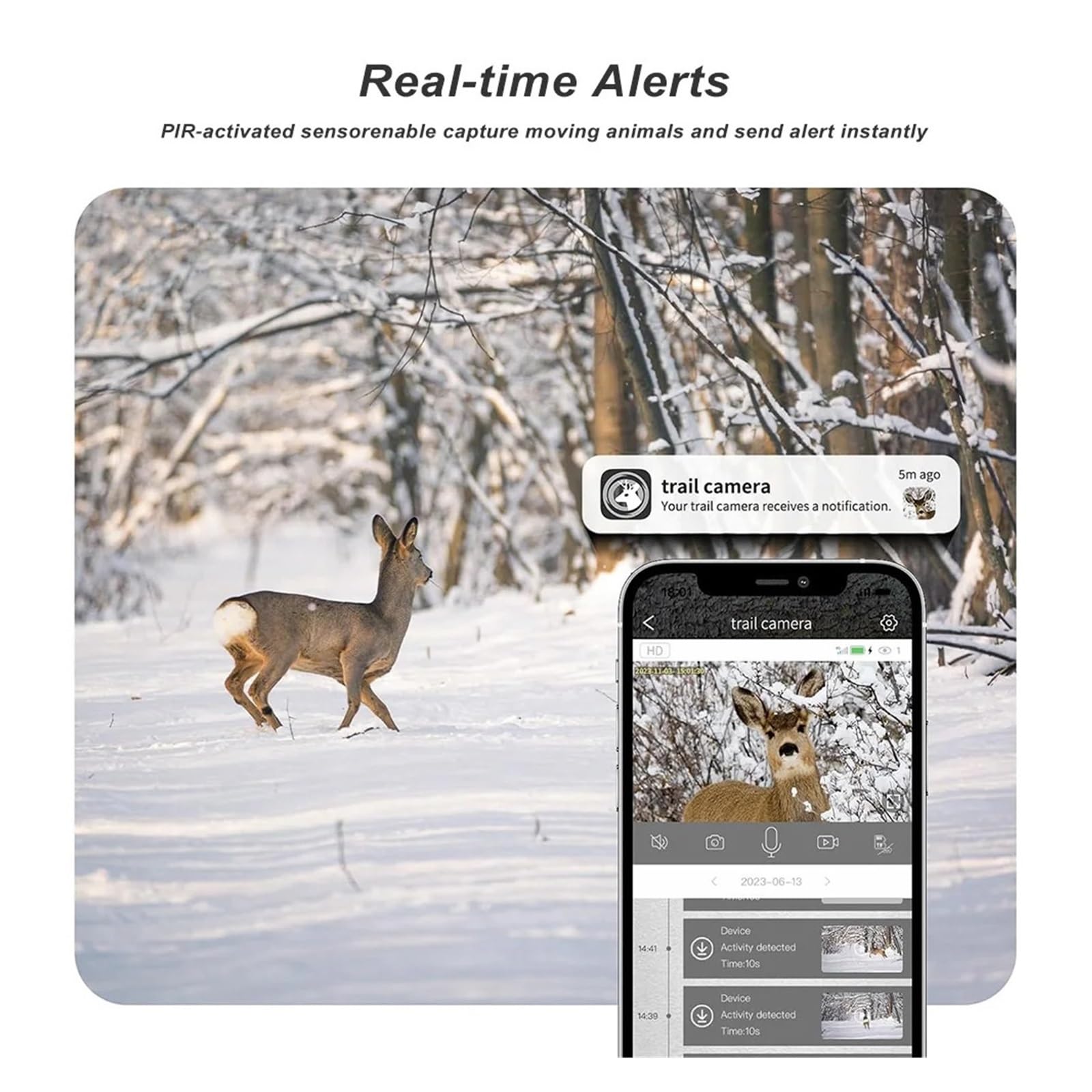 Cámara Vida Silvestre Cámara De Rastreo con Energía Solar 4G 2K, Imágenes 14MP, Visión Nocturna IR, Caza Impermeable IP66 For Monitoreo Vida Silvestre Monitoreo Confiable Preciso(4G Trail CAM)