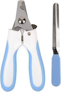 WSLCN cortador de unhas para cães cortador de unhas de animais de estimação, cortador de garra de gato, pássaros, porquinho da Índia, cortadores de unhas profissionais para animais pequenos, cortador de unhas de animais de estimação incluídos, A-Blue 12,5 cm
