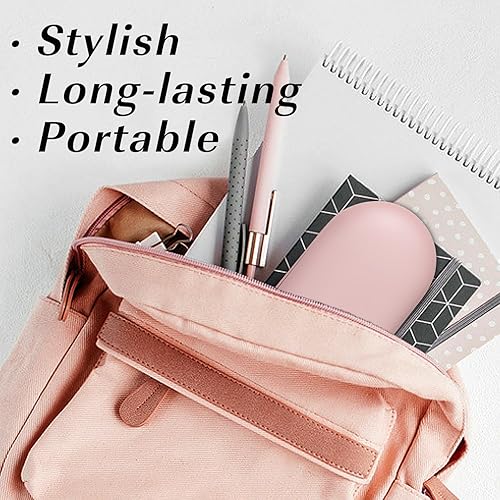 Miniatura 3 de MoKo Estuche doble para lentes, estuche para lentes de contacto con removedor de pinzas de espejo, 2 en 1, portalápices de doble cara, contenedor