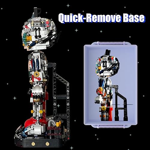 Miniatura 4 de Mecha Bear - Kit de bloques de construcción, modelo de juguete de exhibición de Mecha-Bear, bloques de construcción de oso violento, juegos de