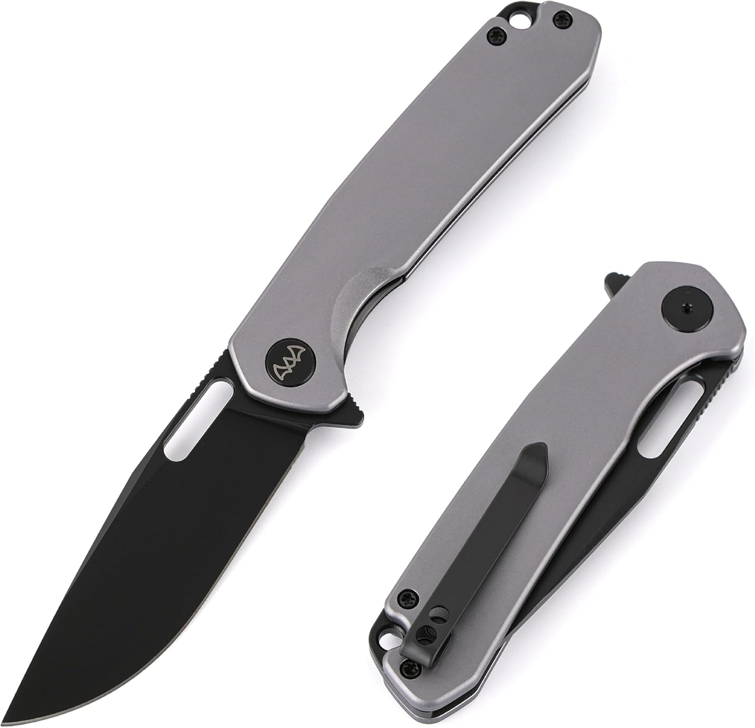 Folding Knife 3.3" Pocket Knife Premium 14C28N Blade, Aluminum Handle Design with Pocket Clip for Men Women, EDC Knife for Camping, Hunting, Hiking and Survival