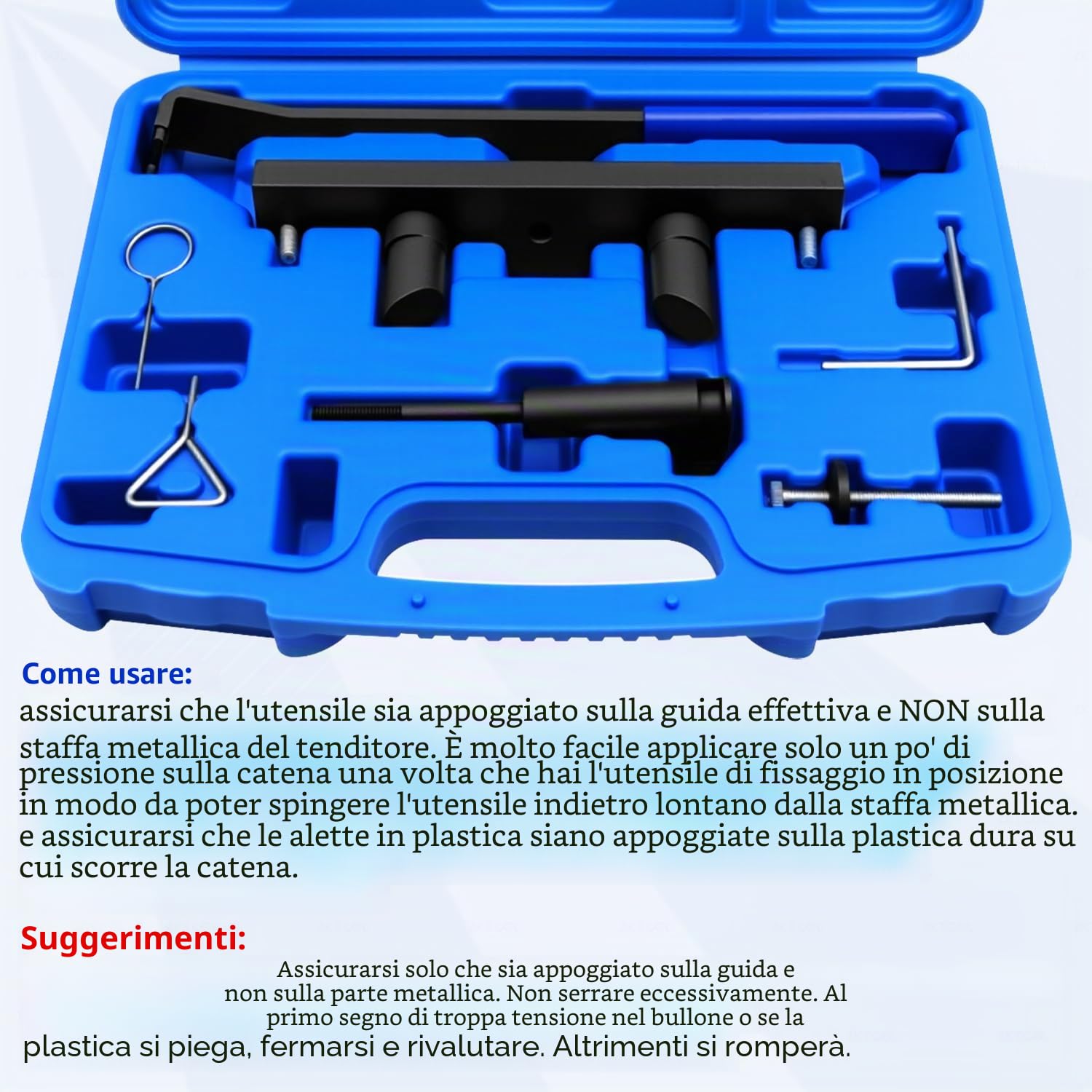 ZKTOOL Strumenti per la Distribuzione del Motore, Compatibile con Audi VW C6 A4L A6L 2.0L Turbo 2.0L FSI/TFSi BPJ CDL, OEM T10252, Bloccaggio Fasatura Allineamento Albero a Camme e Albero Motore