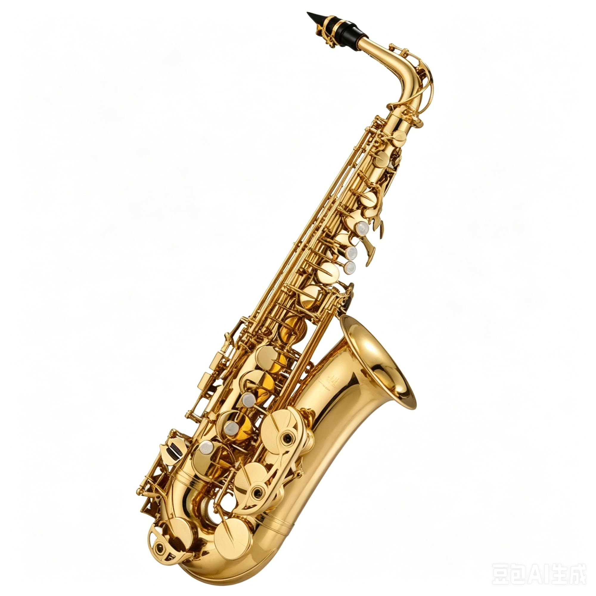 Saxofón alto Mi bemol, saxo principiante de latón, instrumento musical lacado en oro con bolsa protectora(Student)
