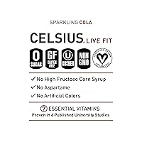 Vista 94 de CELSIUS Sparkling Lemon Lime, bebida energética sin azúcar, 12 onzas líquidas (paquete de 12)