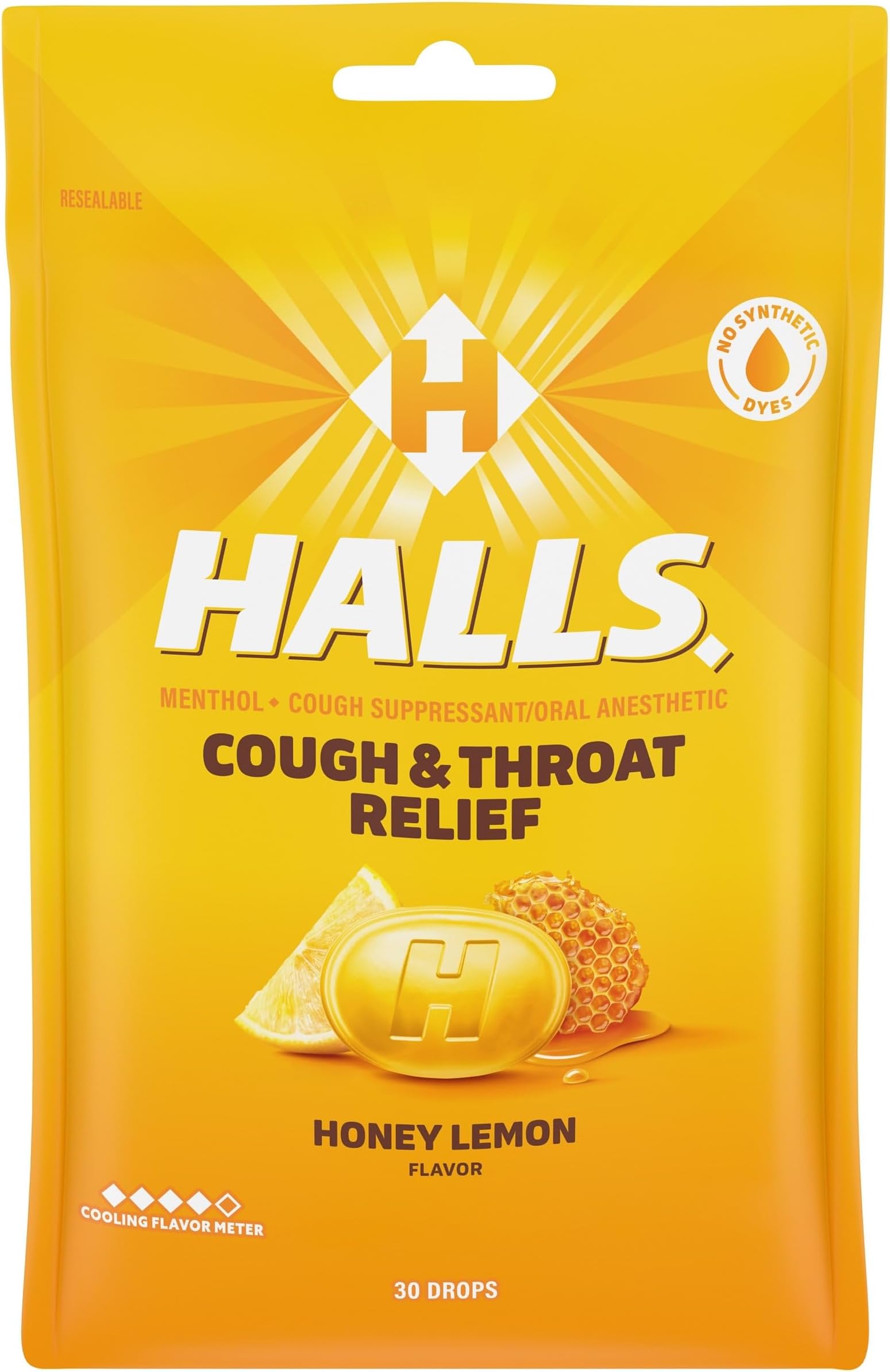 Honey-Lemon Cough Drops - 30 Each