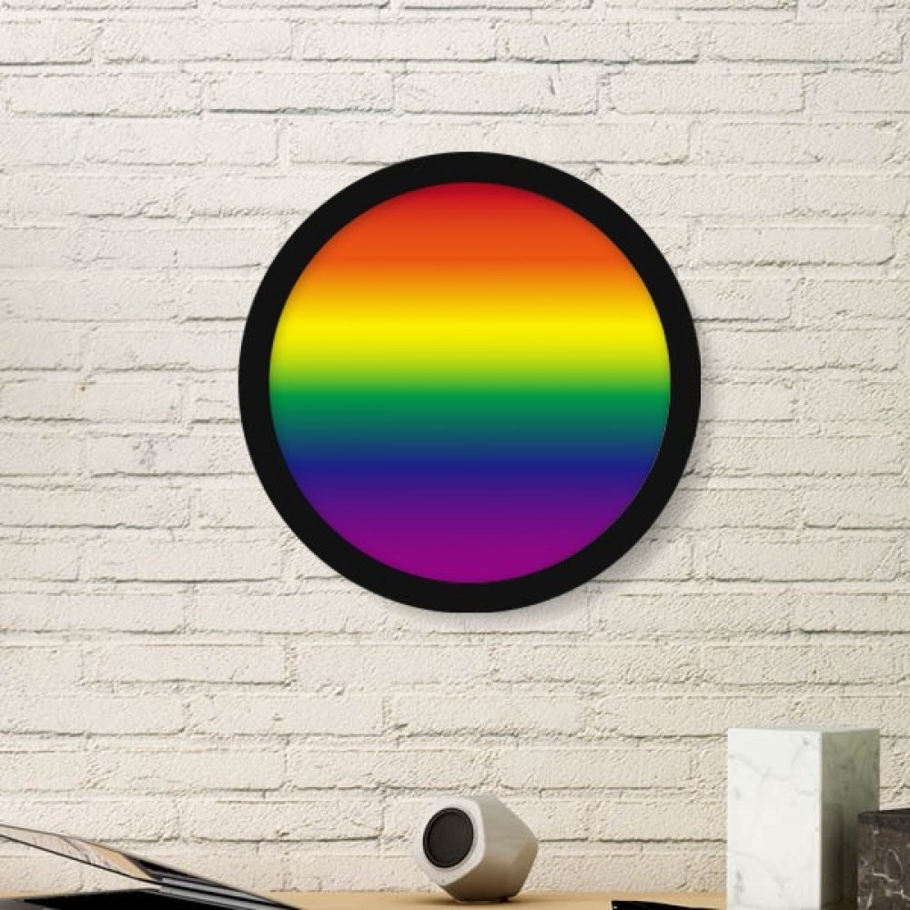 Cadre photo arc-en-ciel LGBT noir de style vintage