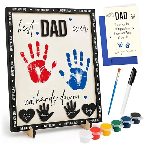 Father's Day Gifts for Dad Handprint Craft Kit For 10"