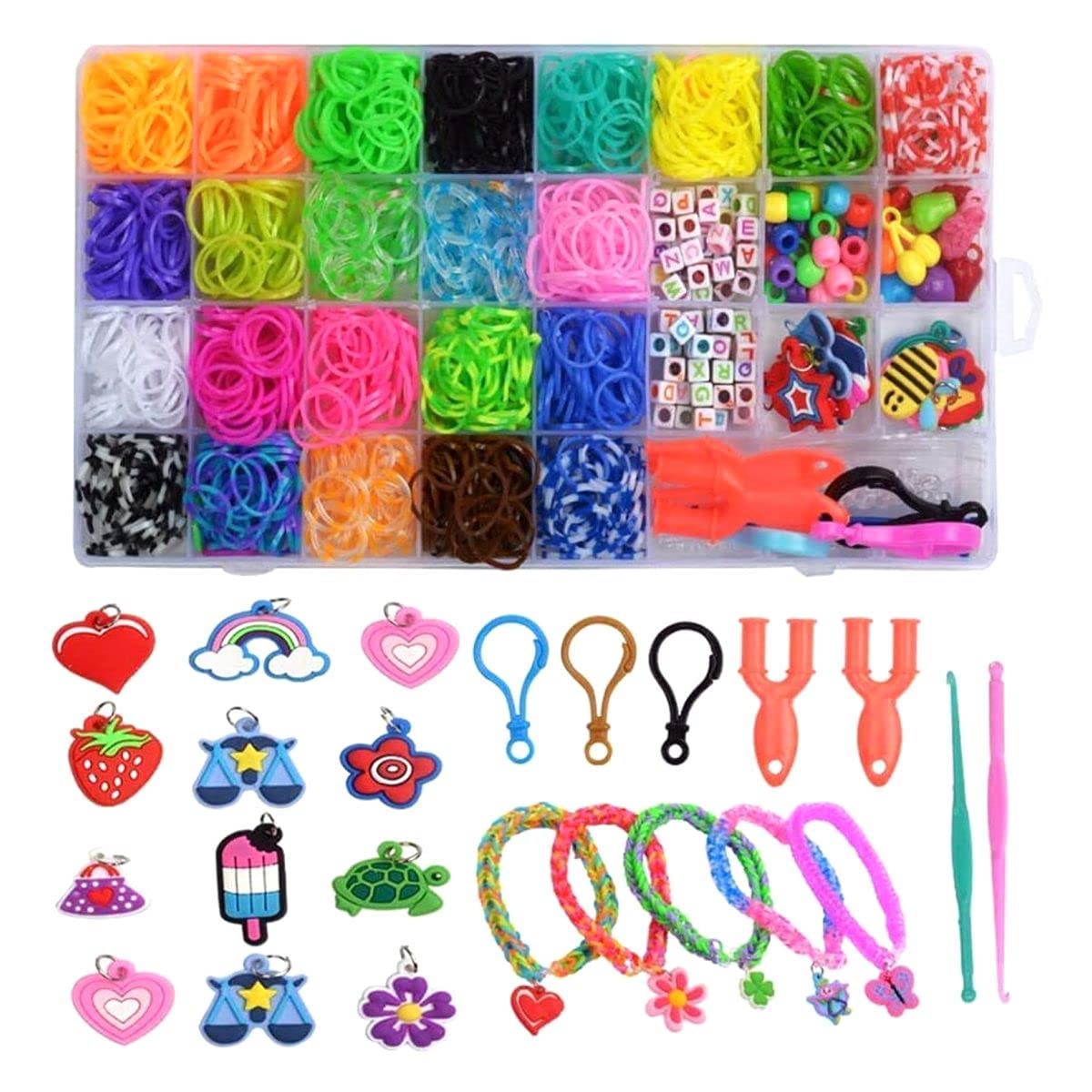 Necomi Flat Round Polymer Clay for Bracelet Making, 4760 Pieces