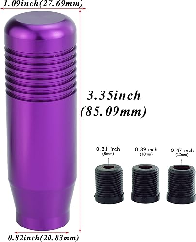 Miniatura 22 de Abfer Pomo de palanca de cambios negro más genial, palanca de cambios, mango de cambio de cabeza de cambio de repuesto para la mayoría de camiones