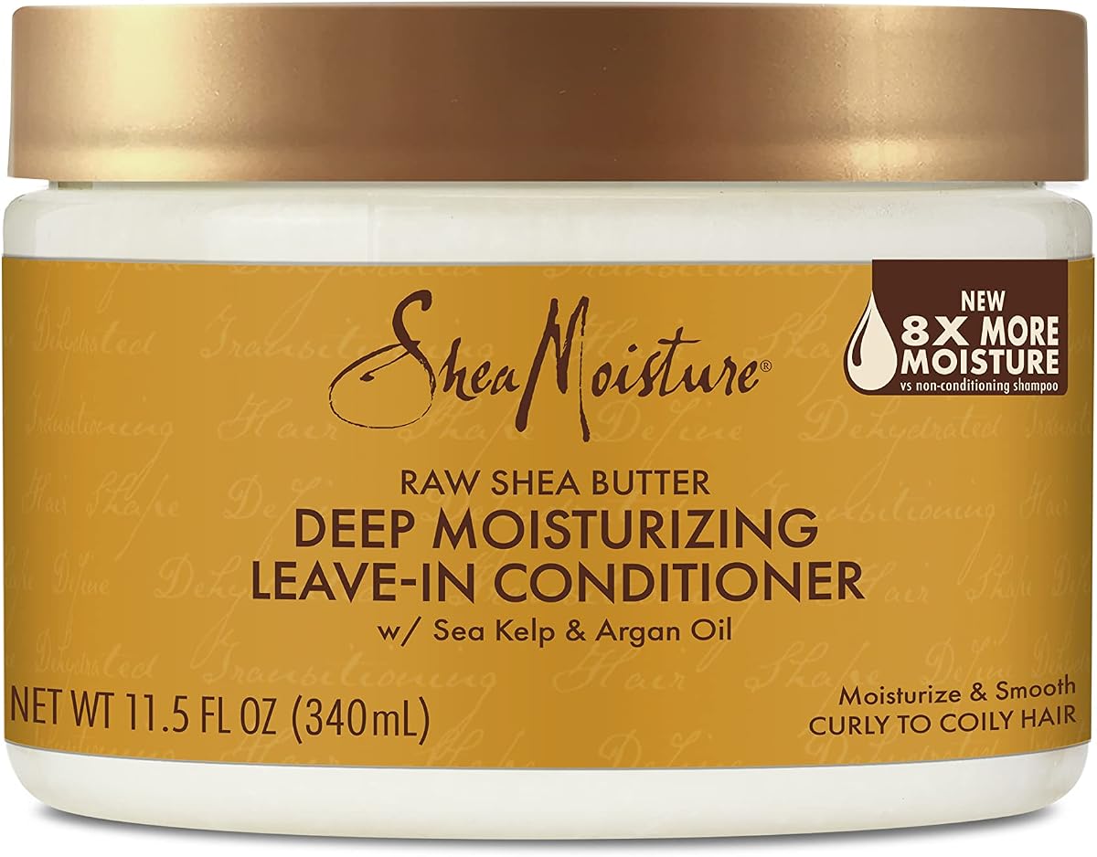 SheaMoisture Raw Shea Butter Deep Moisturizing Leave-in Conditioner for Curly Hair - Moisturizes and Smooths 11.5 oz