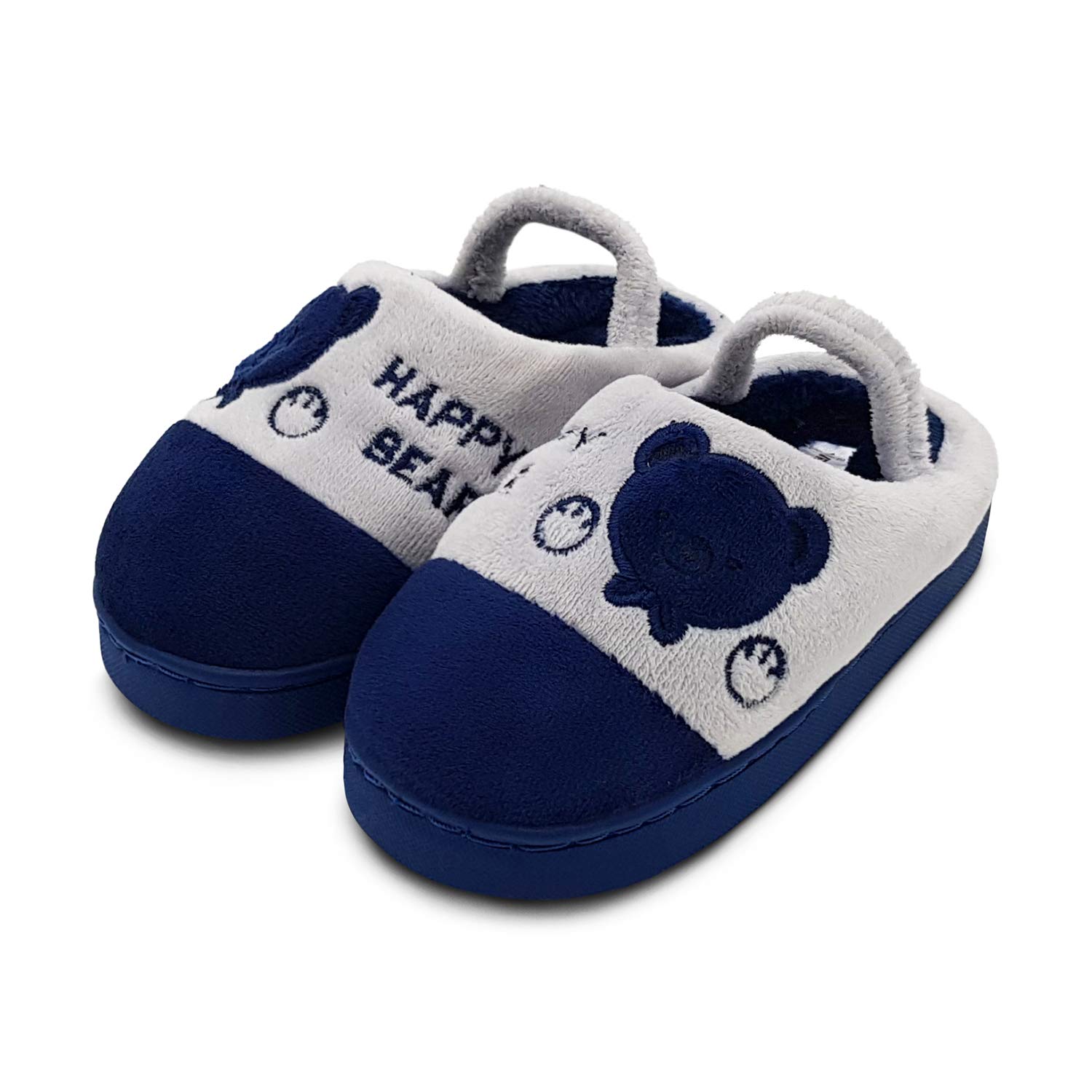 VRITRAZ Kids Children Slip On Closed Toe Indoor Clog Faux Fur Slipper for Boys & Girls with Back Elastic Band Bear (5-6 Years) (B08PBTPJ1F) Amazon Price History, Amazon Price Tracker