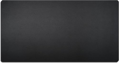 Miniatura 9 de Nekmit Almohadilla de cuero para escritorio, 36 x 20 pulgadas, plana, antideslizante, impermeable, color negro