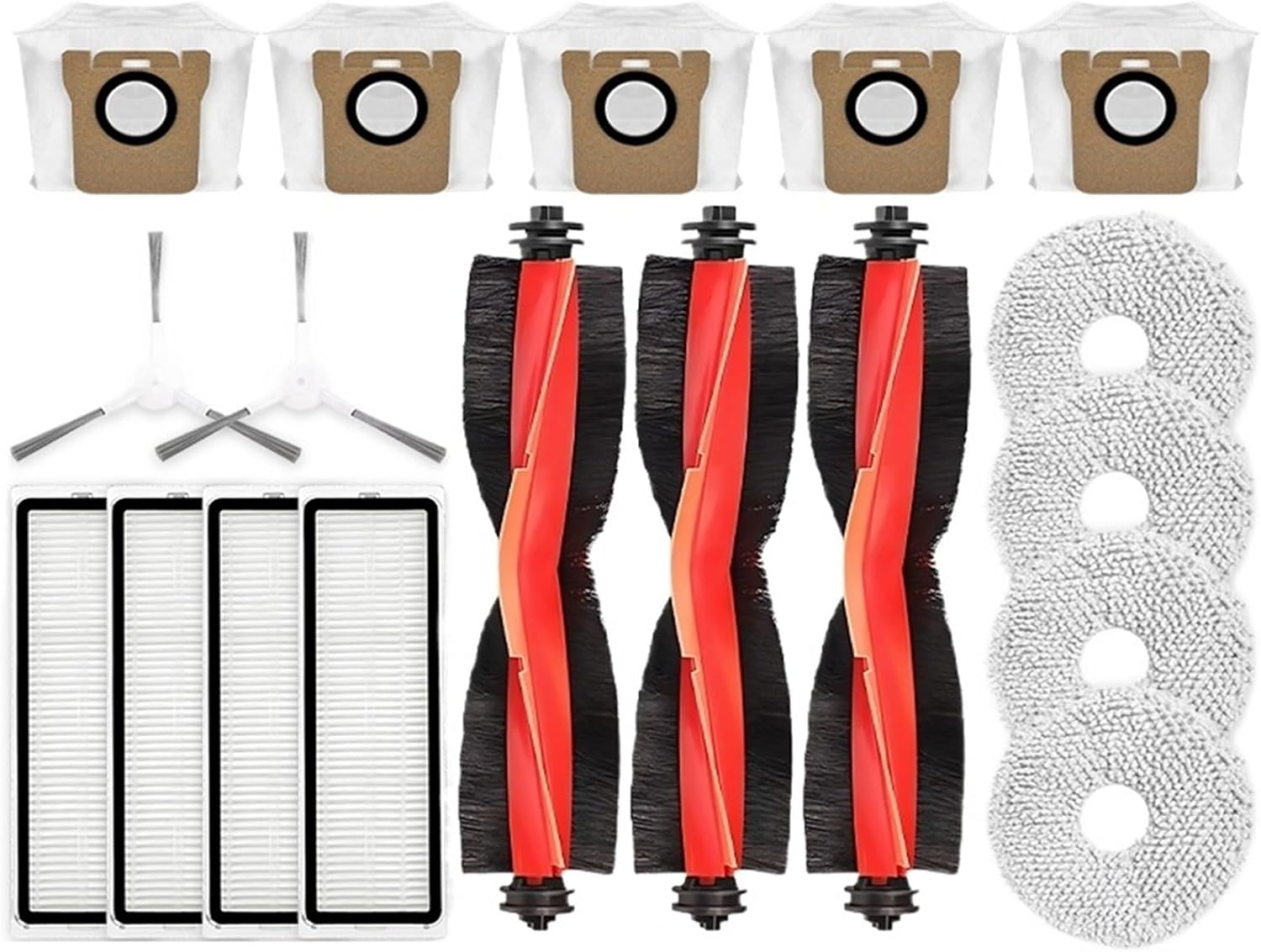 Compatible for Xiaomi X20 Plus Robot Vacuum Main Side Brush HEPA Filter Mop Cloth Dust Bag Replacement Accessories