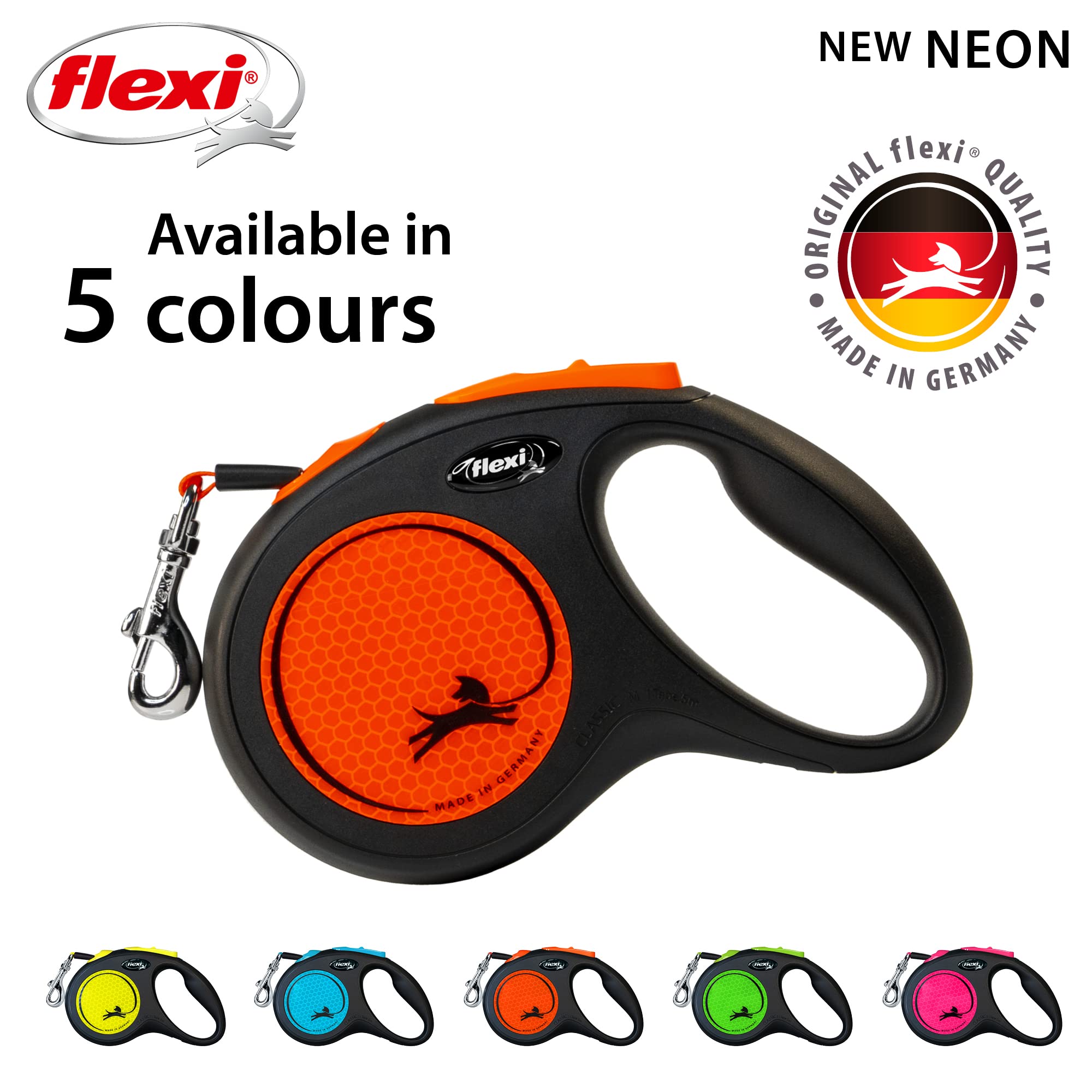 Amazon | フレキシ(flexi) 伸縮リード ニューネオン テープ