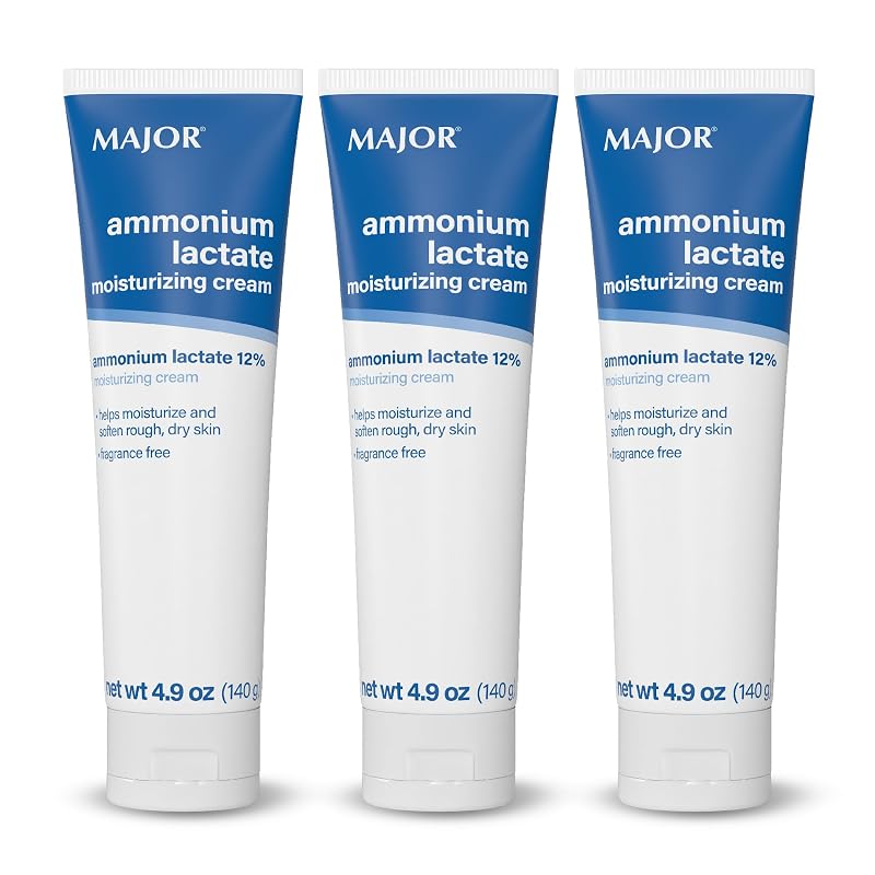 Creme hidratante com lactato de amônio 12% MAJOR, 147 g, pacote com 3