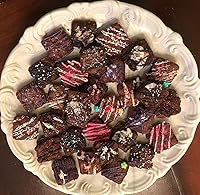 Vista 5 de Lawei Paquete de 2 moldes de silicona para brownie de 24 cavidades, bandeja de hielo de silicona, molde para hacer cubos, dulces, trufas