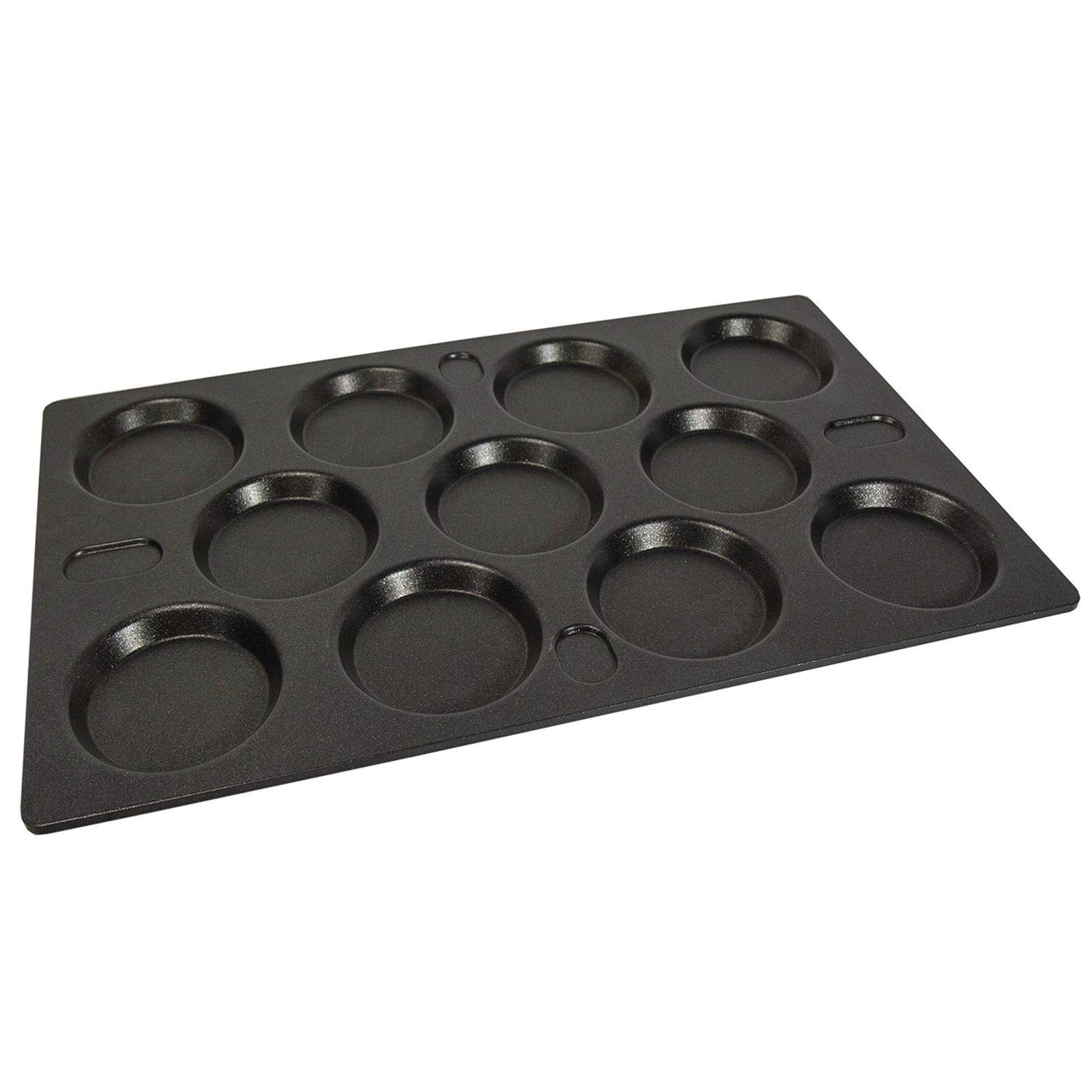 AMT Gastronorm GN 1/1-5333MP - Bandeja de aluminio fundido (53 x 32,5 cm, altura 0,3 cm)