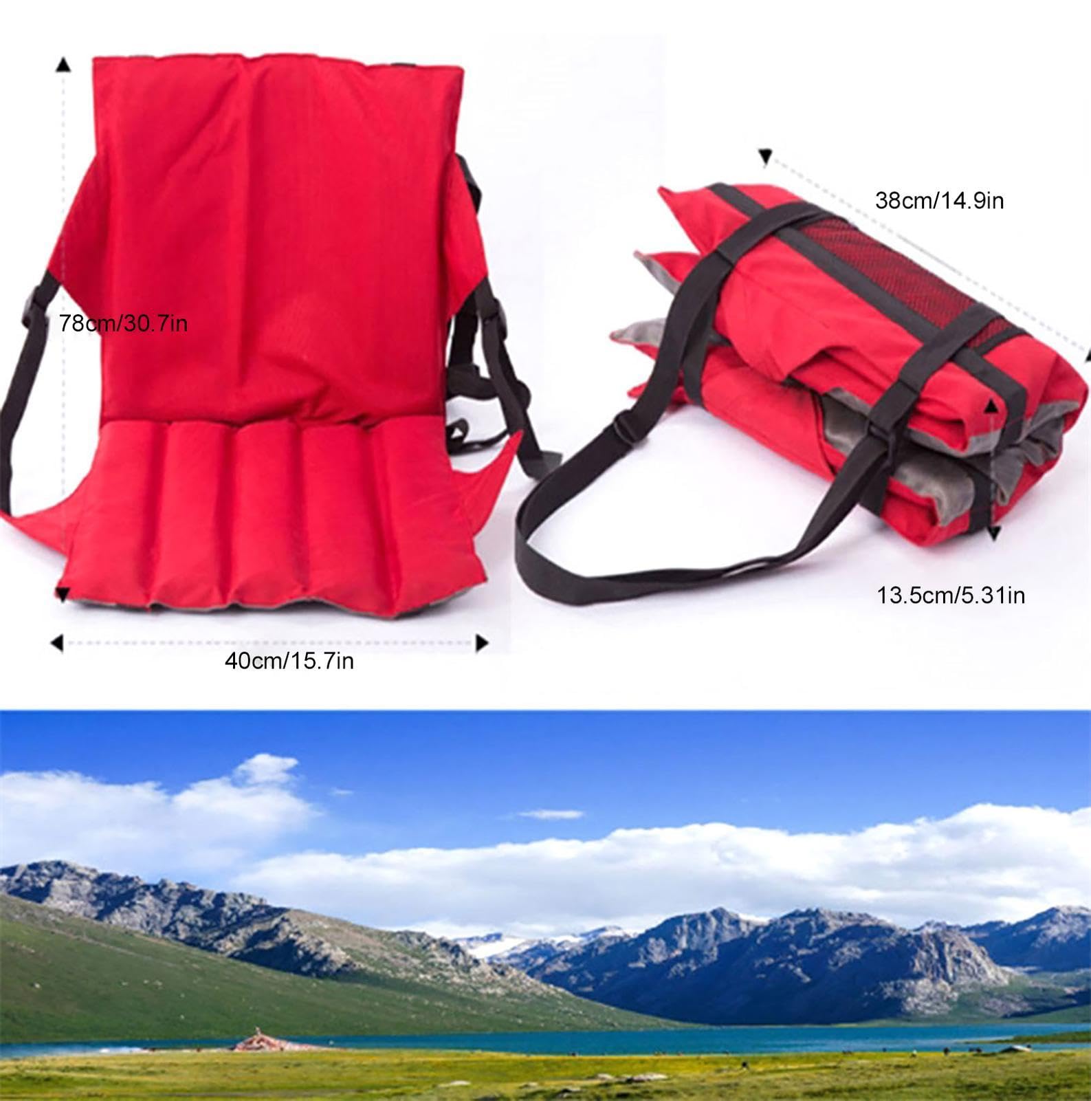 Jwthee Klapp-Sitzkissen Mit Rückenlehne – Leicht, Gepolstert, Für Stadion, Camping & Picknick