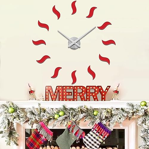 Miniatura 1 de VANGOLD Relojes de pared grandes para decoración de sala de estar, reloj de pared moderno y silencioso para pared, tamaño ajustable, fácil