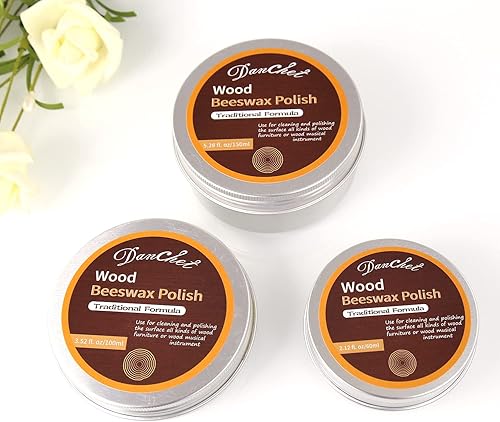 Miniatura 5 de Danchet Pulidor de cera de abeja de madera, esmalte tradicional de cera de abejas para violín, violonchelo, guitarra, muebles de madera e