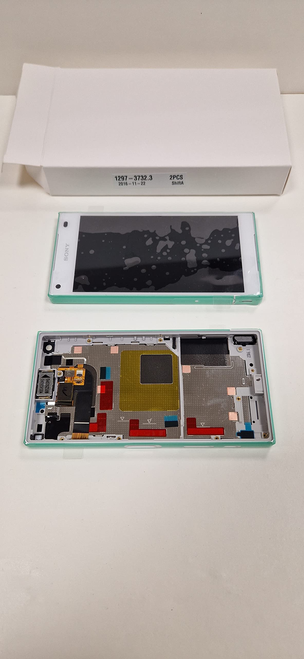 Z5 E6653 Front LCD Assembly Complete White 1296-1894