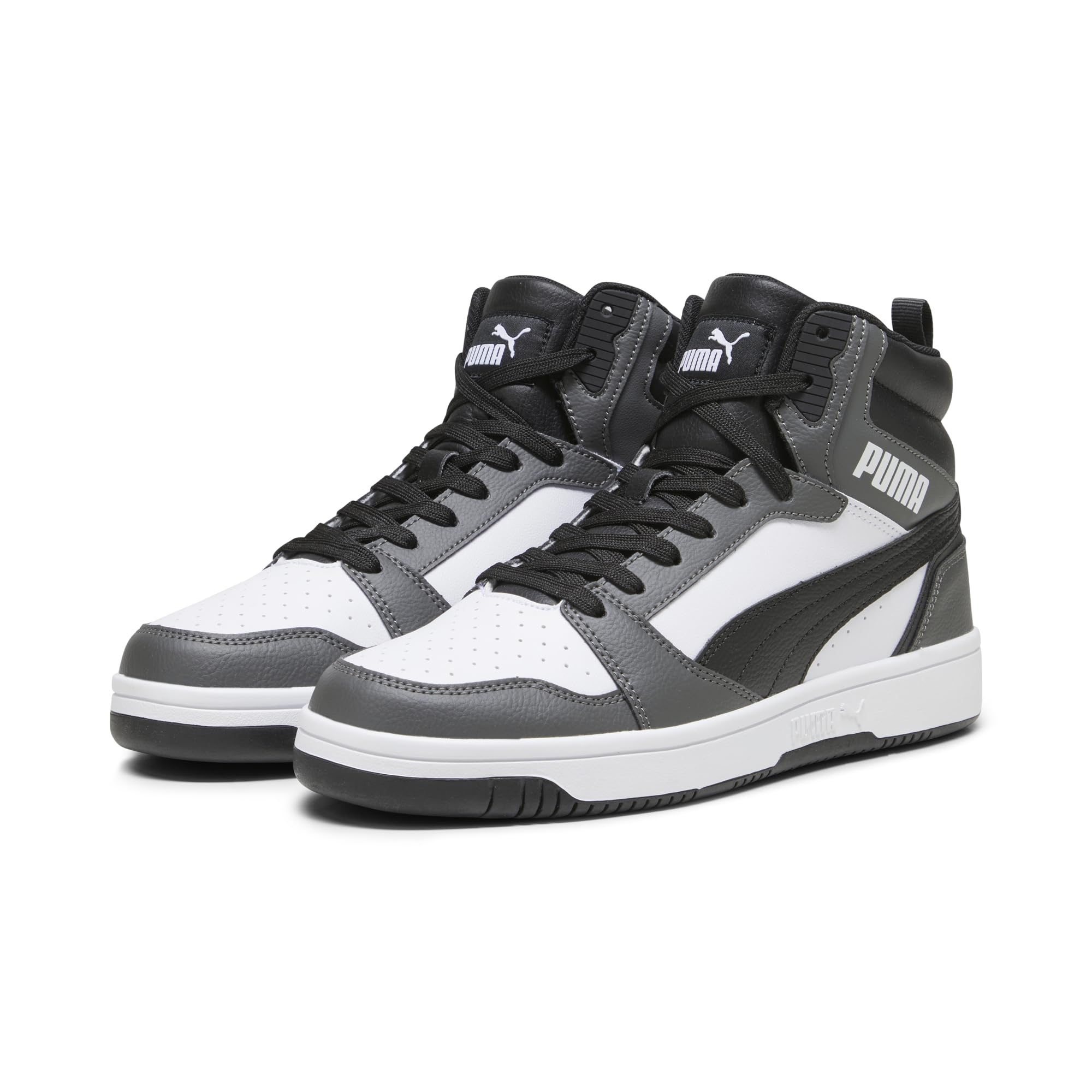 PUMA Rebound V6 Adidasy Uniseks,PUMA WHITE-PUMA BLACK-SHADOW GRAY,42.5 EU