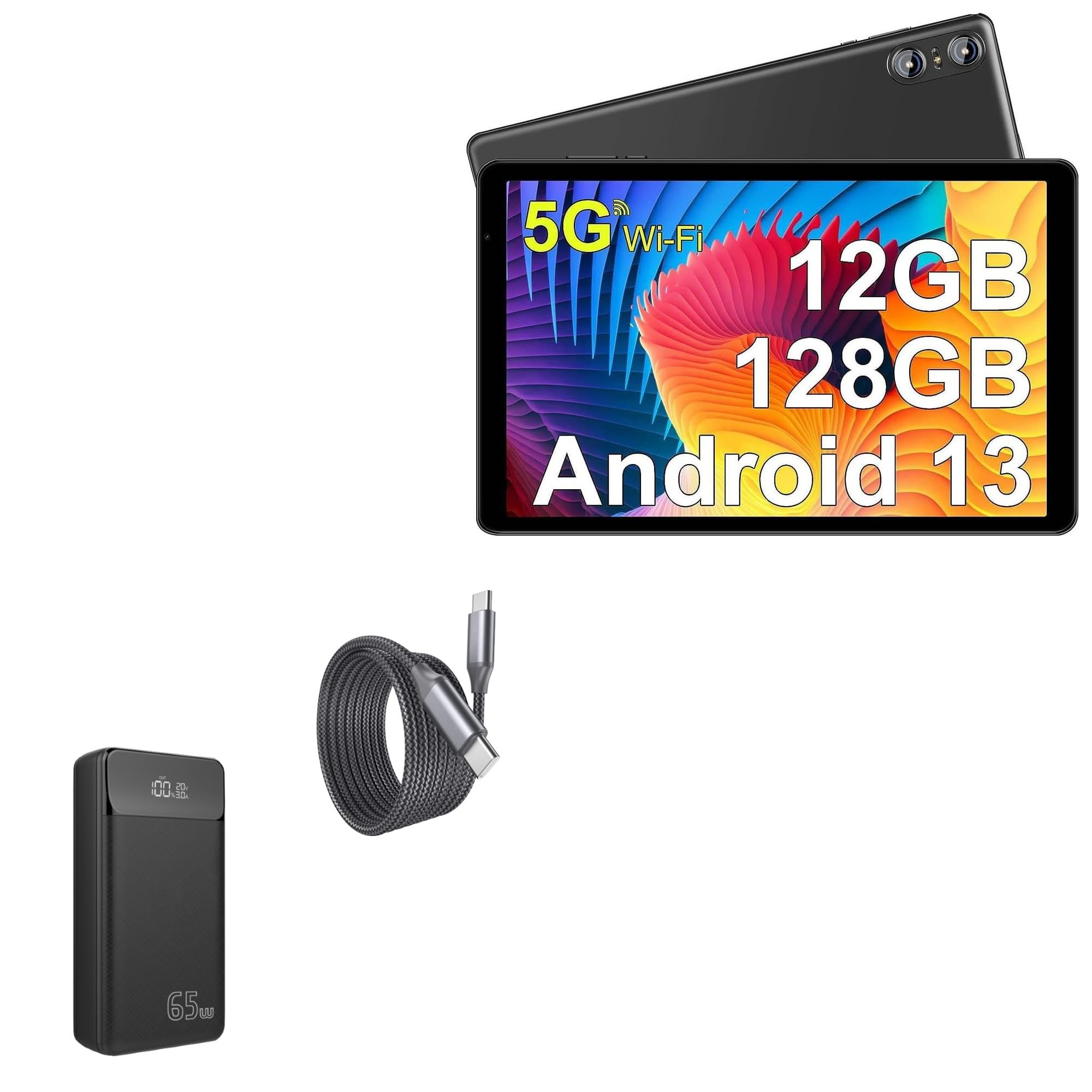 BoxWave Power Bank Compatible with SEBBE Android 11 Tablet S22 10 in - PD Rejuva Power Pack Bundle