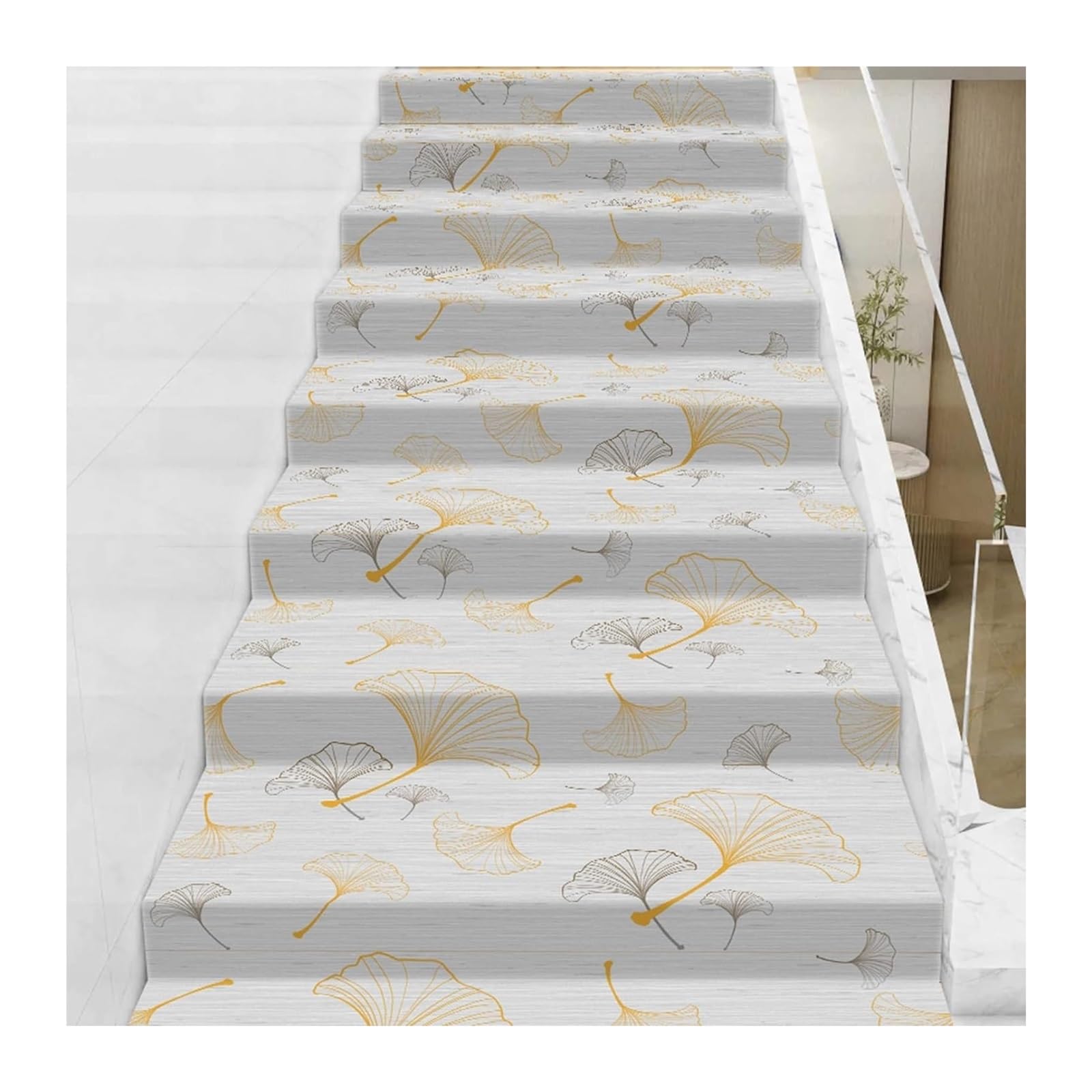 Alfombra para escaleras del hogar autoadhesiva para proteger niños y mascotas