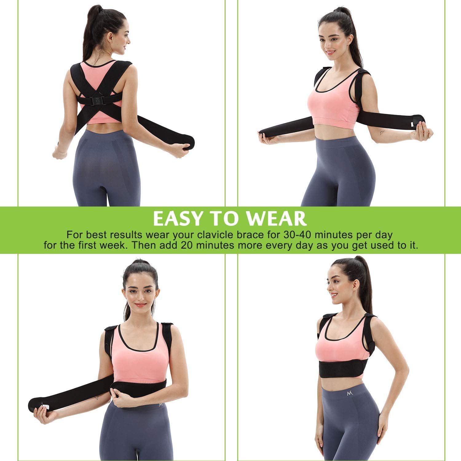 男性と女性のための調節可能な姿勢矯正器 - 姿勢ブレース、鎖骨サポート Amazon.co.jp: 男性と女性のための姿勢矯正器 鎖骨をサポートし