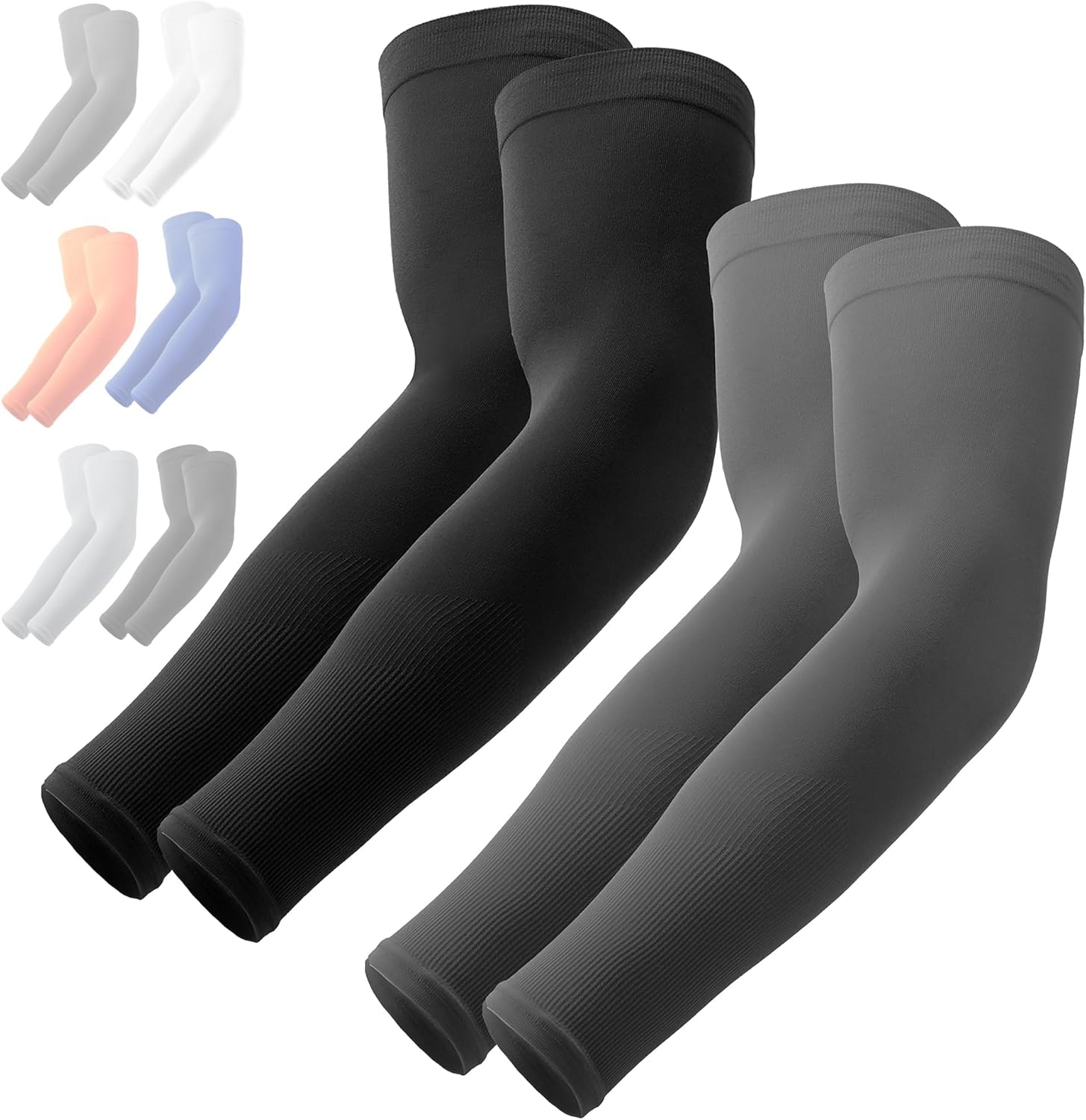 OutdoorEssentials UV Sun Protection Arm Sleeves - Compression Arm Sleeve, UV Arm Sleeves Men, Women - Golf Cooling Sleeves