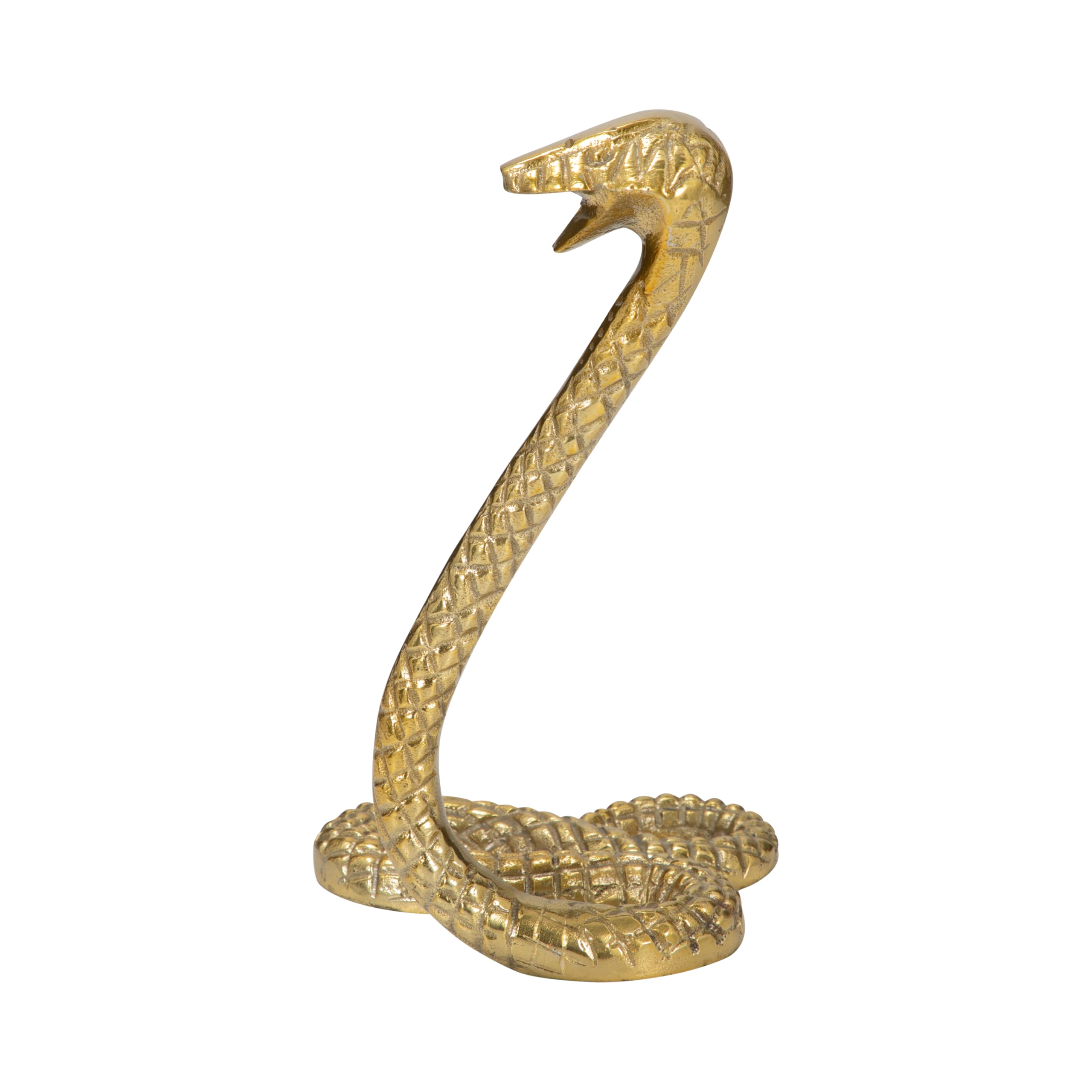 Sagebrook Home Metalowy wąż wys. 25 cm, złoty, 15 cm dł. x 15 cm szer. x wys. 25 cm